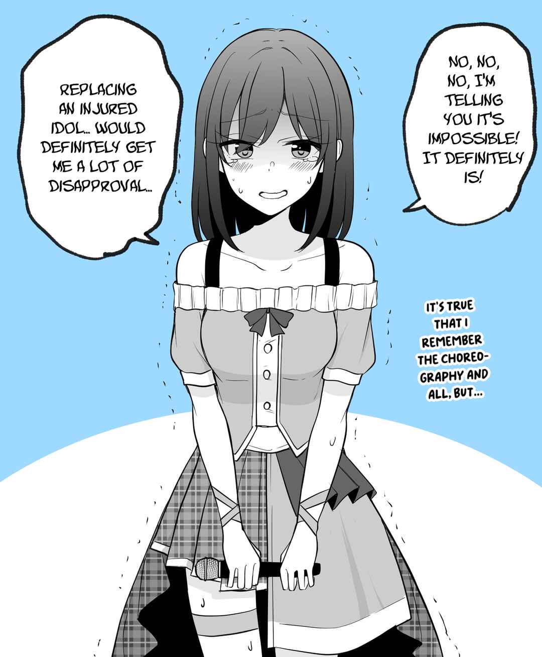Page 1 Chapter Unknown_4bd6 Honban Chokuzen ni Kegashita Idol no Kawari ni Stage ni Tatsu Koto ni Natta Manager-san