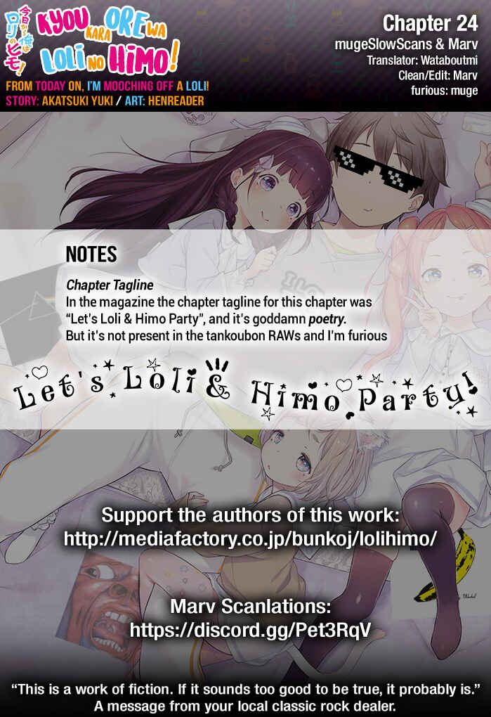 Page 26 Chapter 24 Kyou Kara Ore wa Loli no Himo!