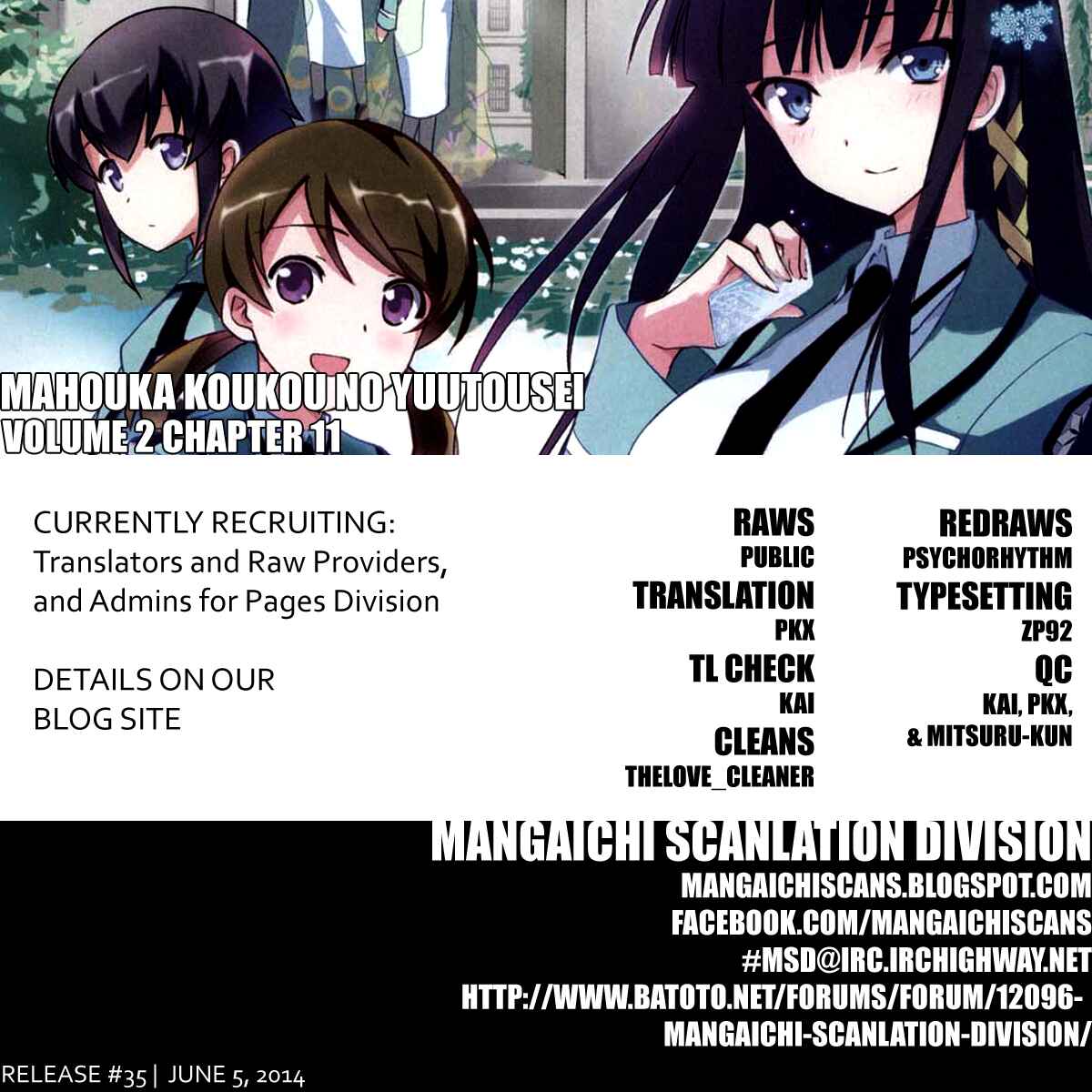 Page 1 Chapter 11 The Honor Student at Magic High School