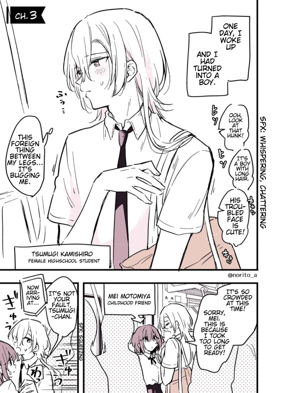 Page 1 Chapter 3 Otokonoko ni Nacchatta Joshikousei