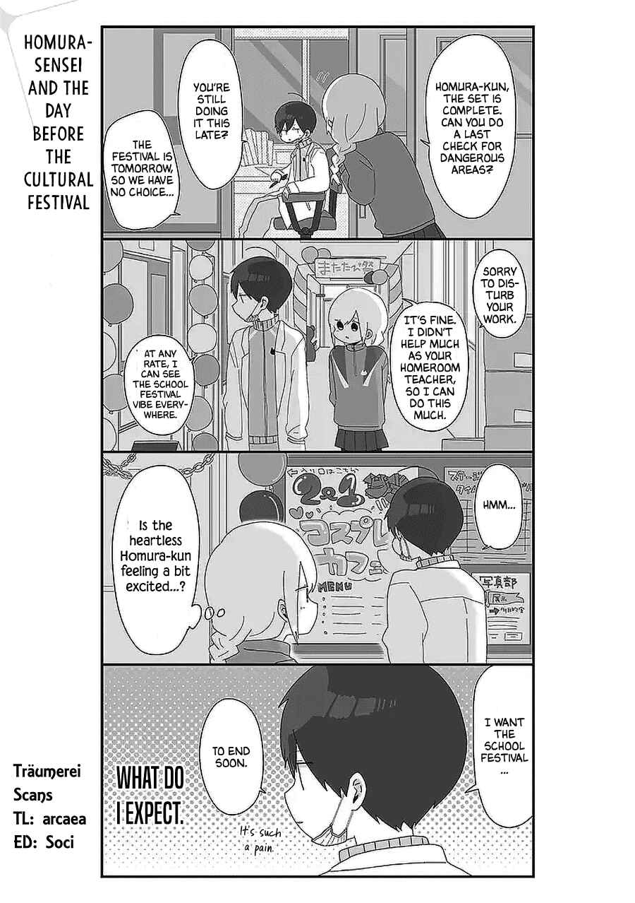 Page 1 Chapter 50 Homura-sensei Is Probably Unpopular