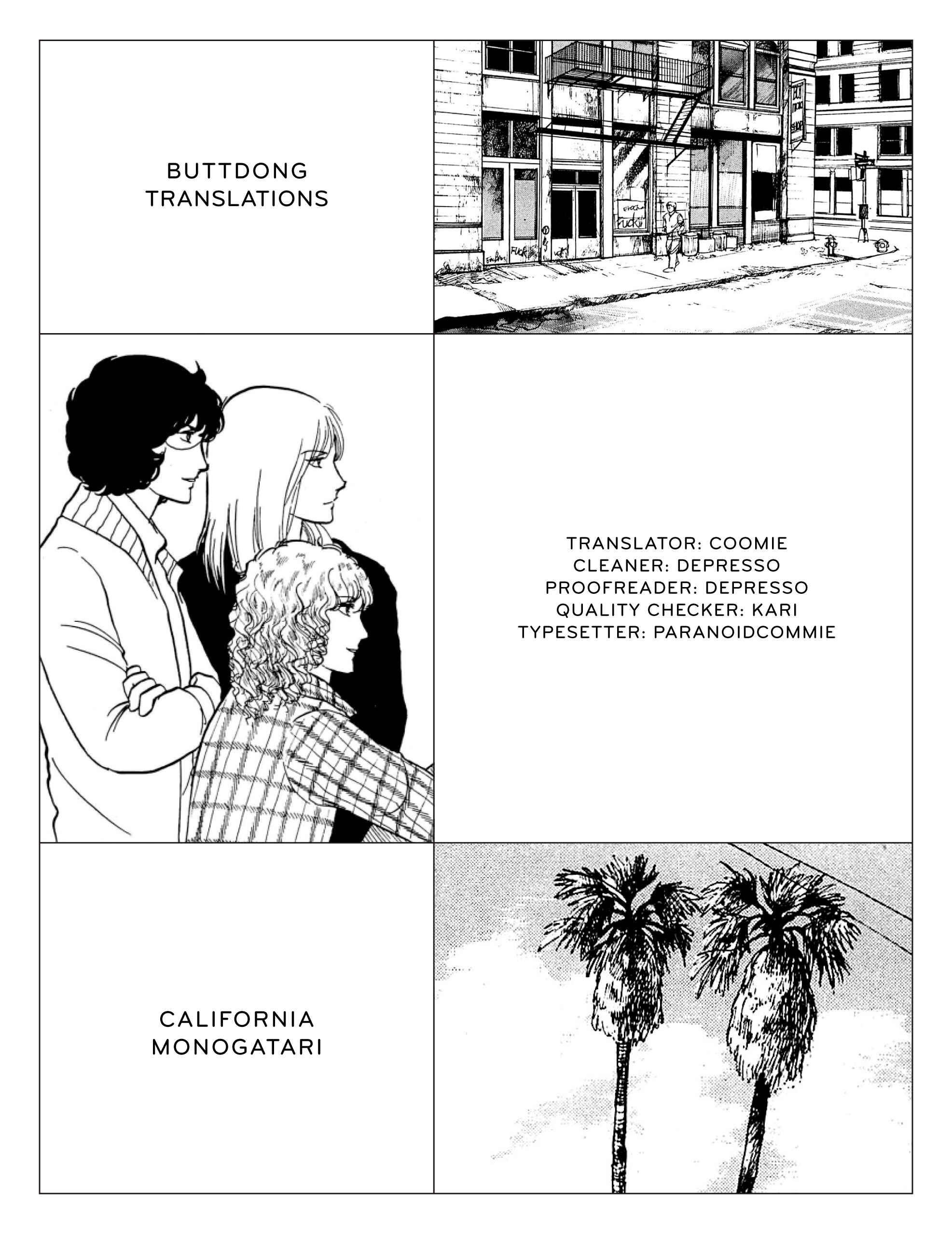 Page 1 Chapter 1 California Monogatari