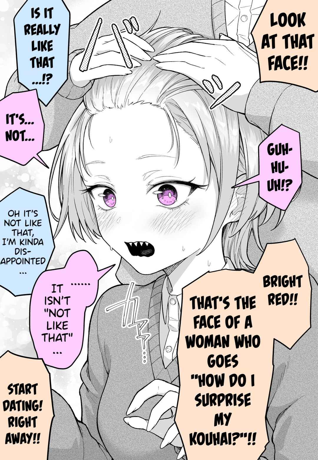 Page 2 Chapter Unknown_075e The Senpai Who Only Hits on Me with Her Bangs On...