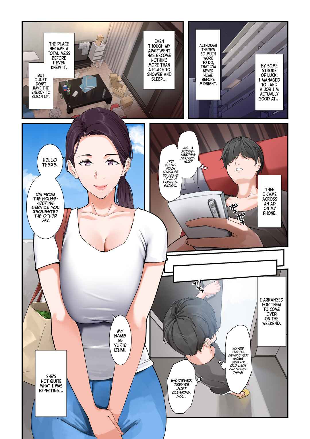 Page 4 Chapter Unknown_59ed Daitai Nandemo Shite kureru Kaji Daikou no Yurie-san