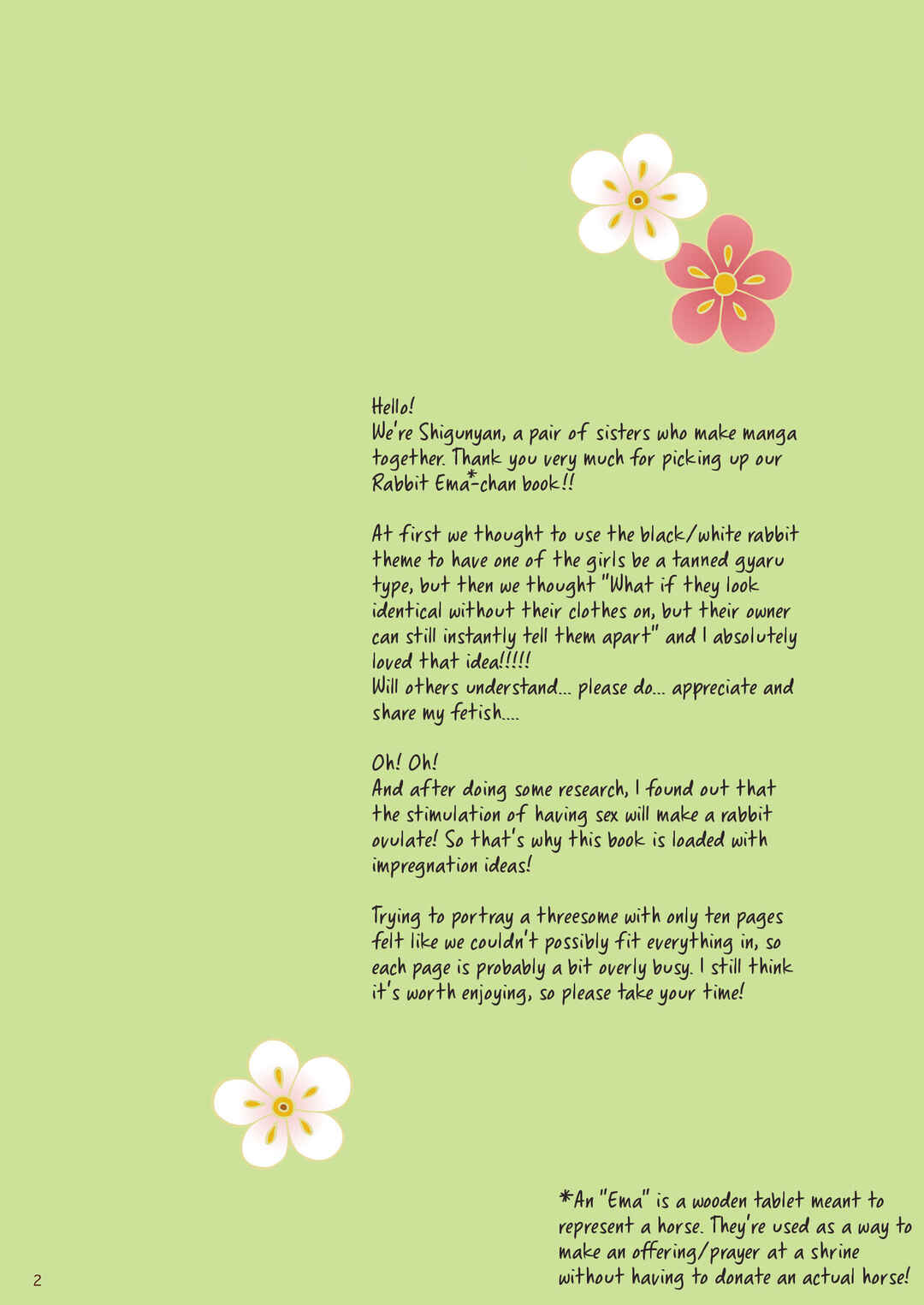 Page 2 Chapter Unknown_81e3 Ema ni Onegai Usagi -Hatsujou Usagi Shiro Seijun to Kuro Bitch-