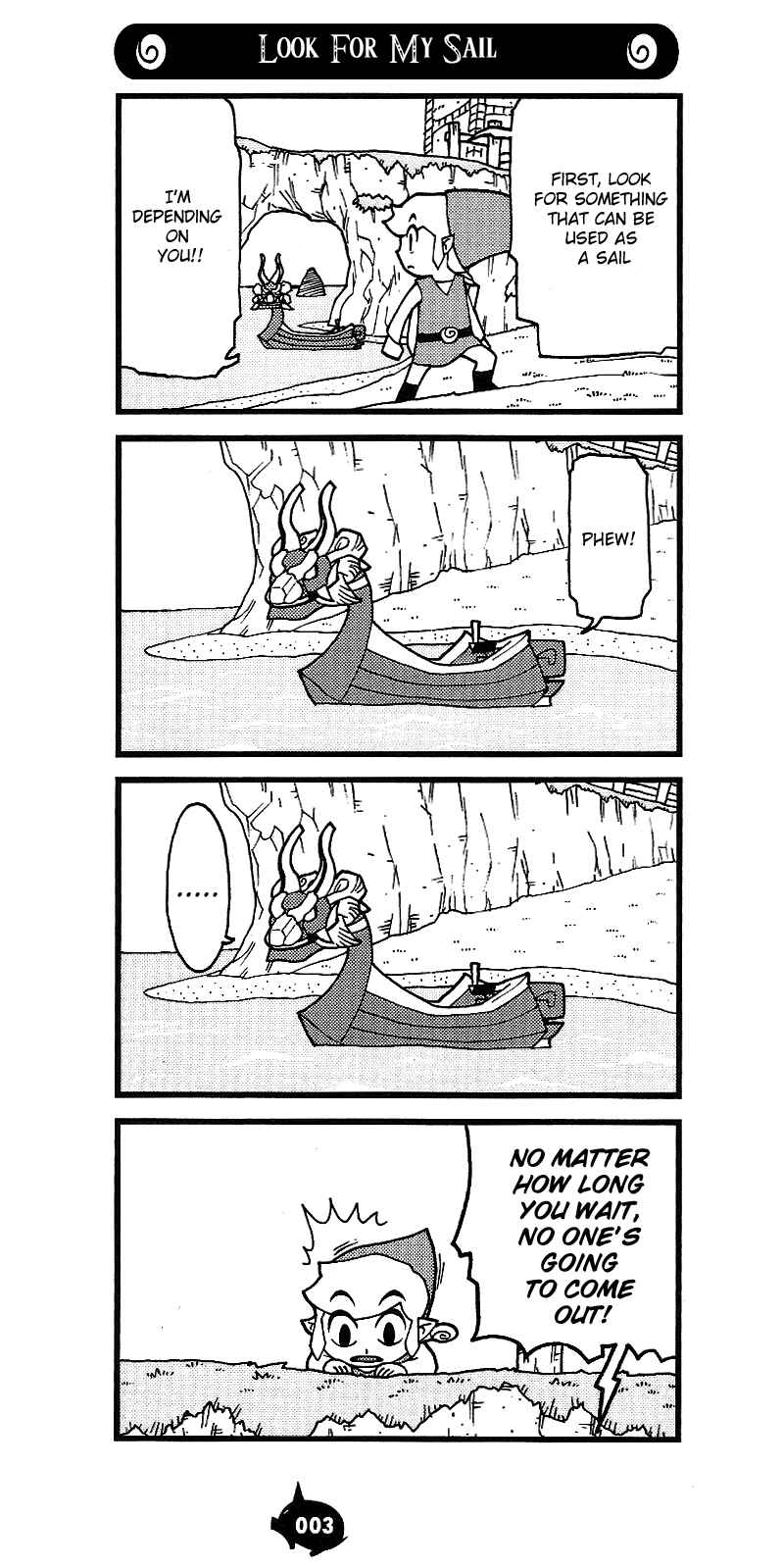 Page 3 Chapter 3 The Legend of Zelda Wind Waker - A 4Koma Record of Links Voyage