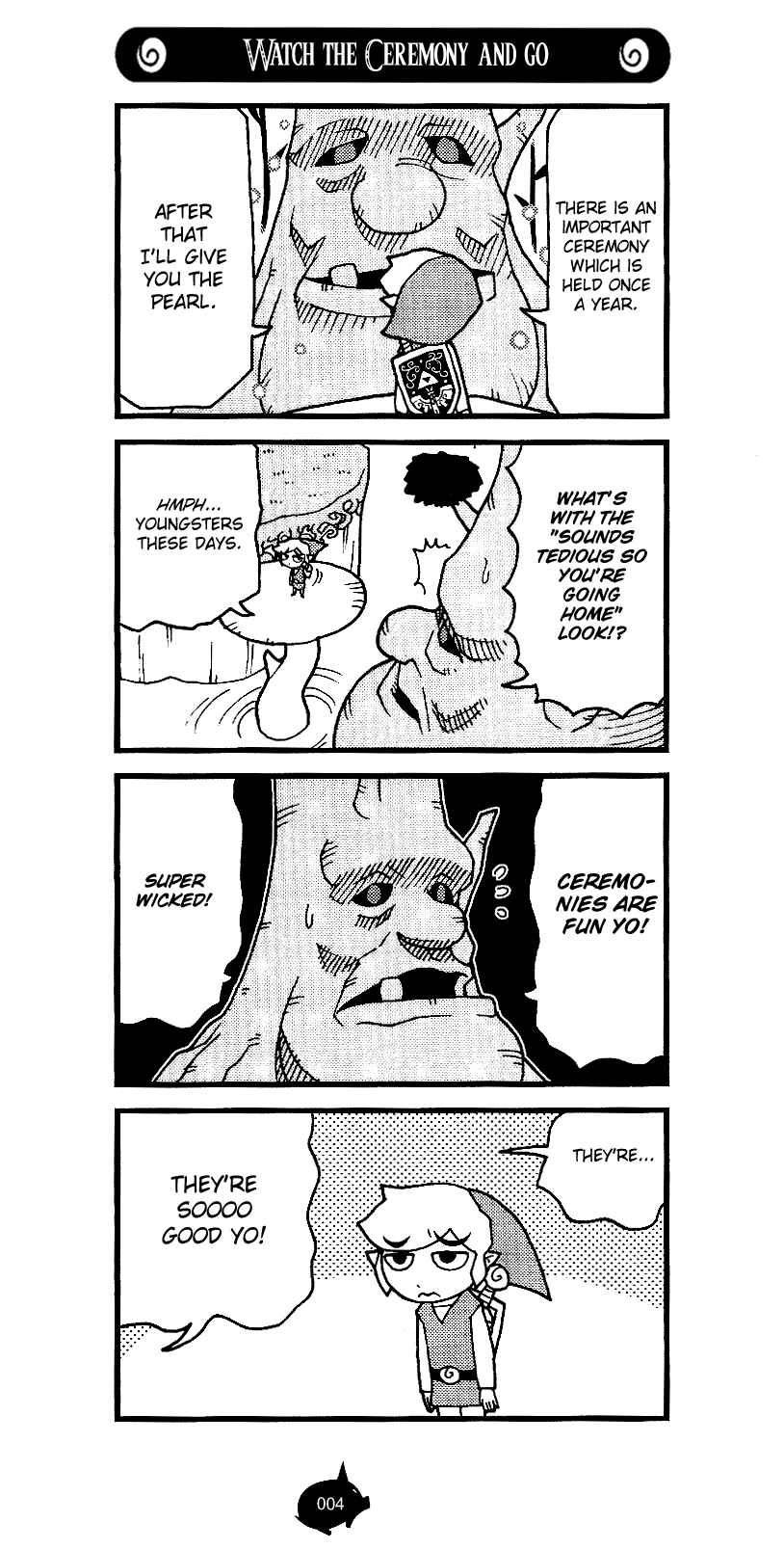 Page 4 Chapter 5 The Legend of Zelda Wind Waker - A 4Koma Record of Links Voyage