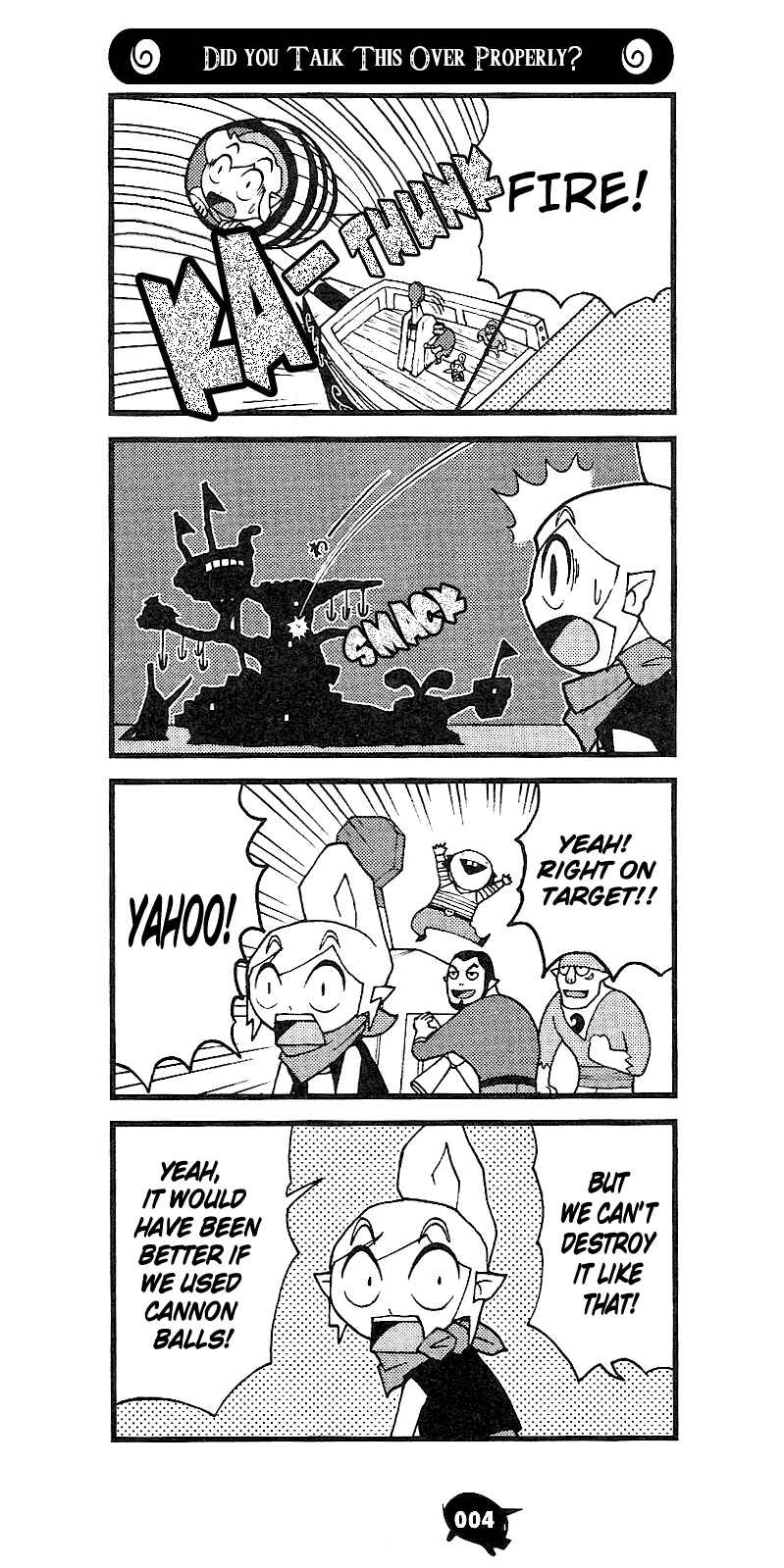 Page 4 Chapter 2 The Legend of Zelda Wind Waker - A 4Koma Record of Links Voyage