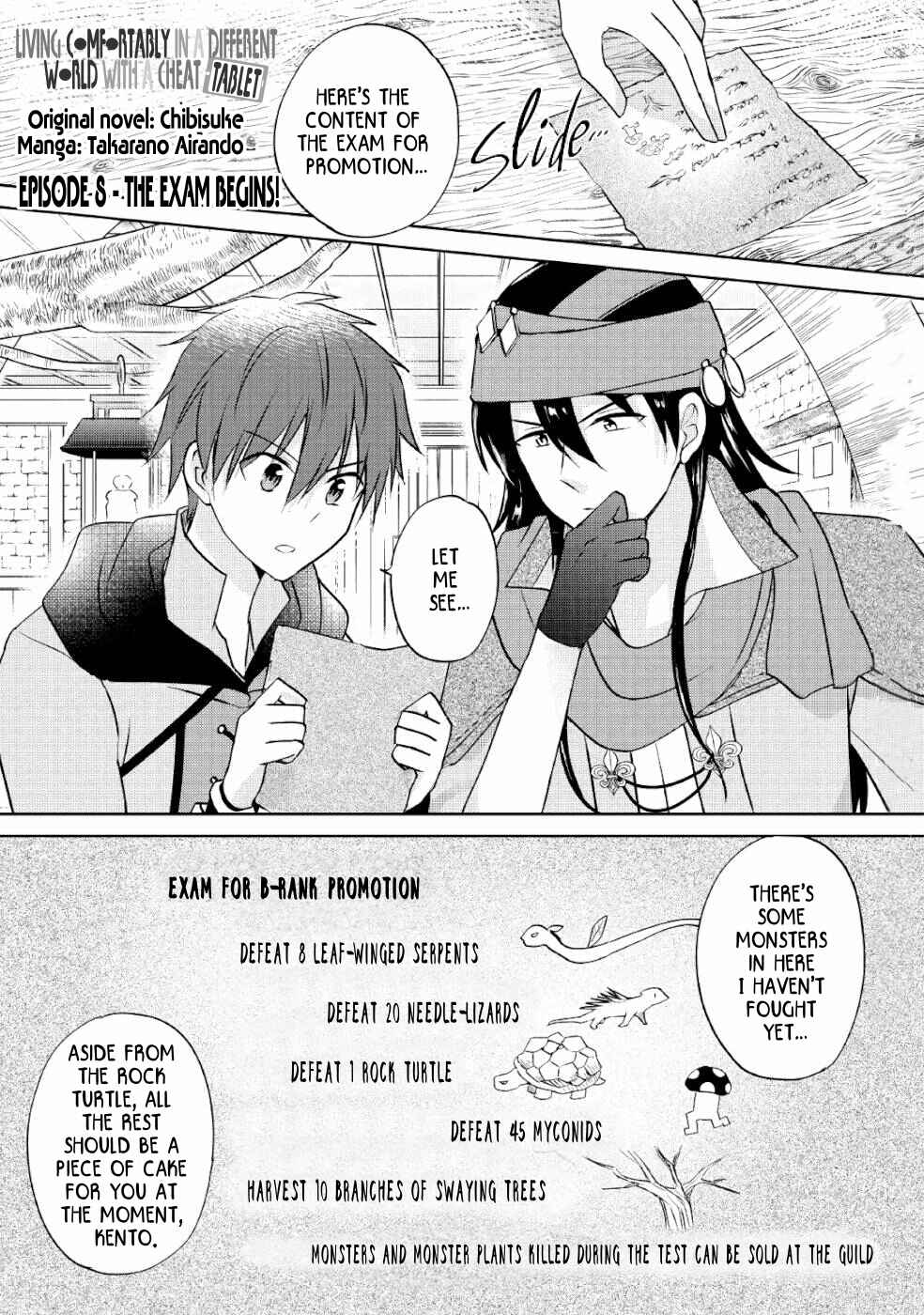 Page 1 Chapter 8 Cheat na Tablet wo Motte Kaiteki Isekai Seikatsu