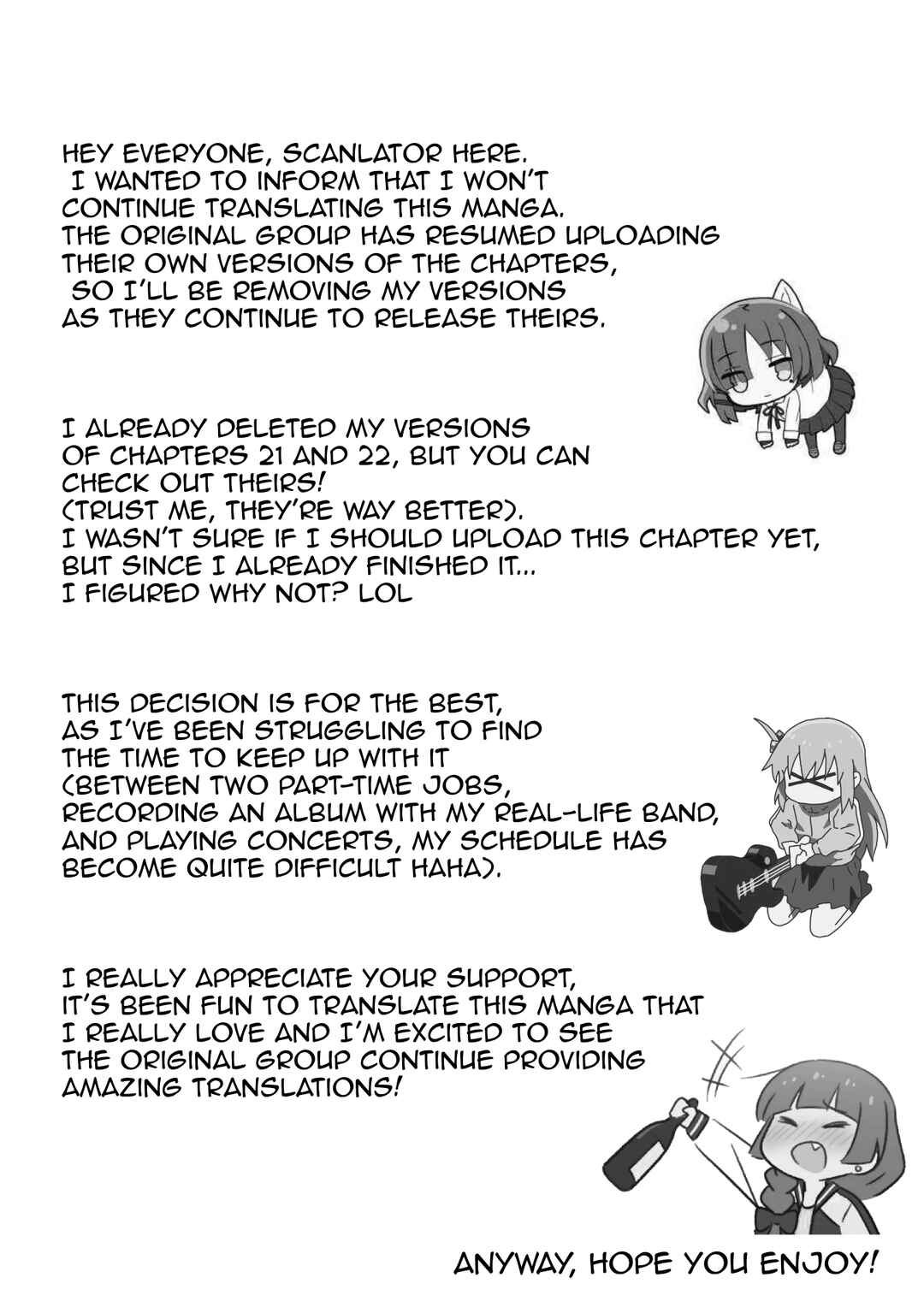 Page 21 Chapter 25 Bocchi the Rock! Gaiden - Hiroi Kikuri no Fukazake Nikki