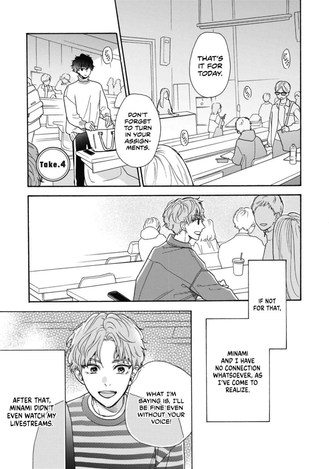 Page 4 Chapter 4 Minami-kun wa Sono Koe ni Jirasaretai
