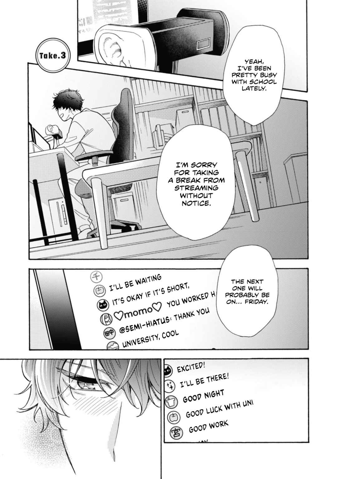 Page 4 Chapter 3 Minami-kun wa Sono Koe ni Jirasaretai