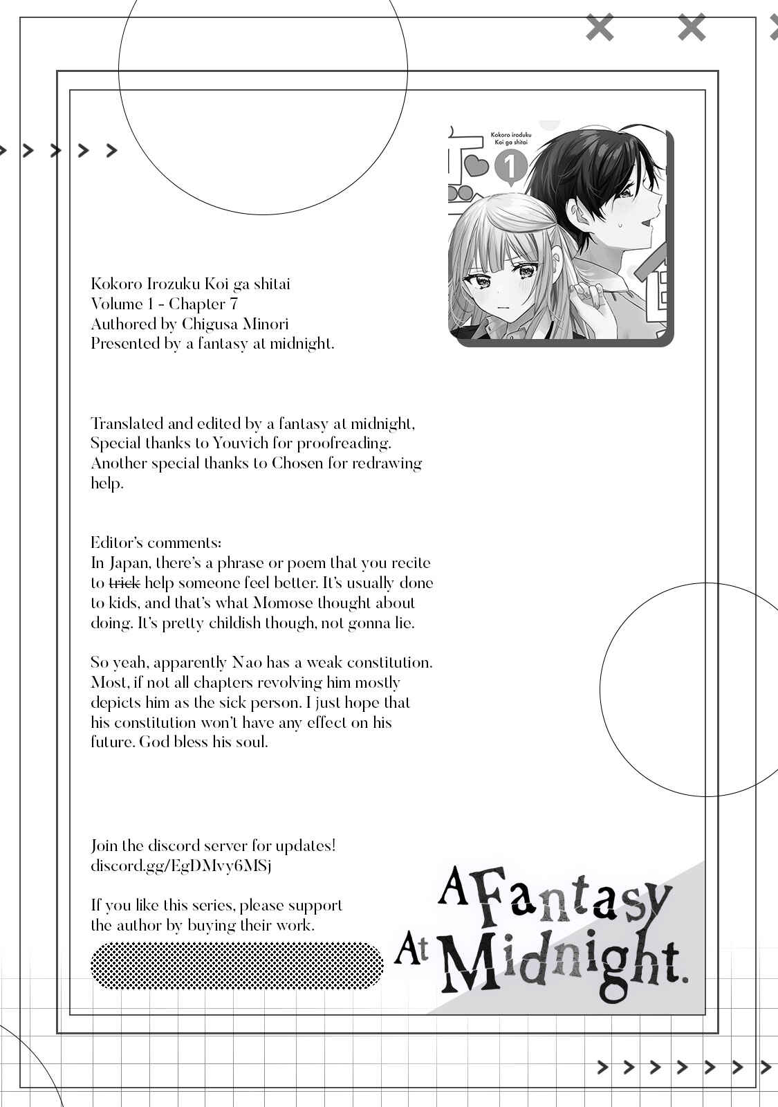 Page 11 Chapter 7 Kokoro Irozuku Koi ga shitai
