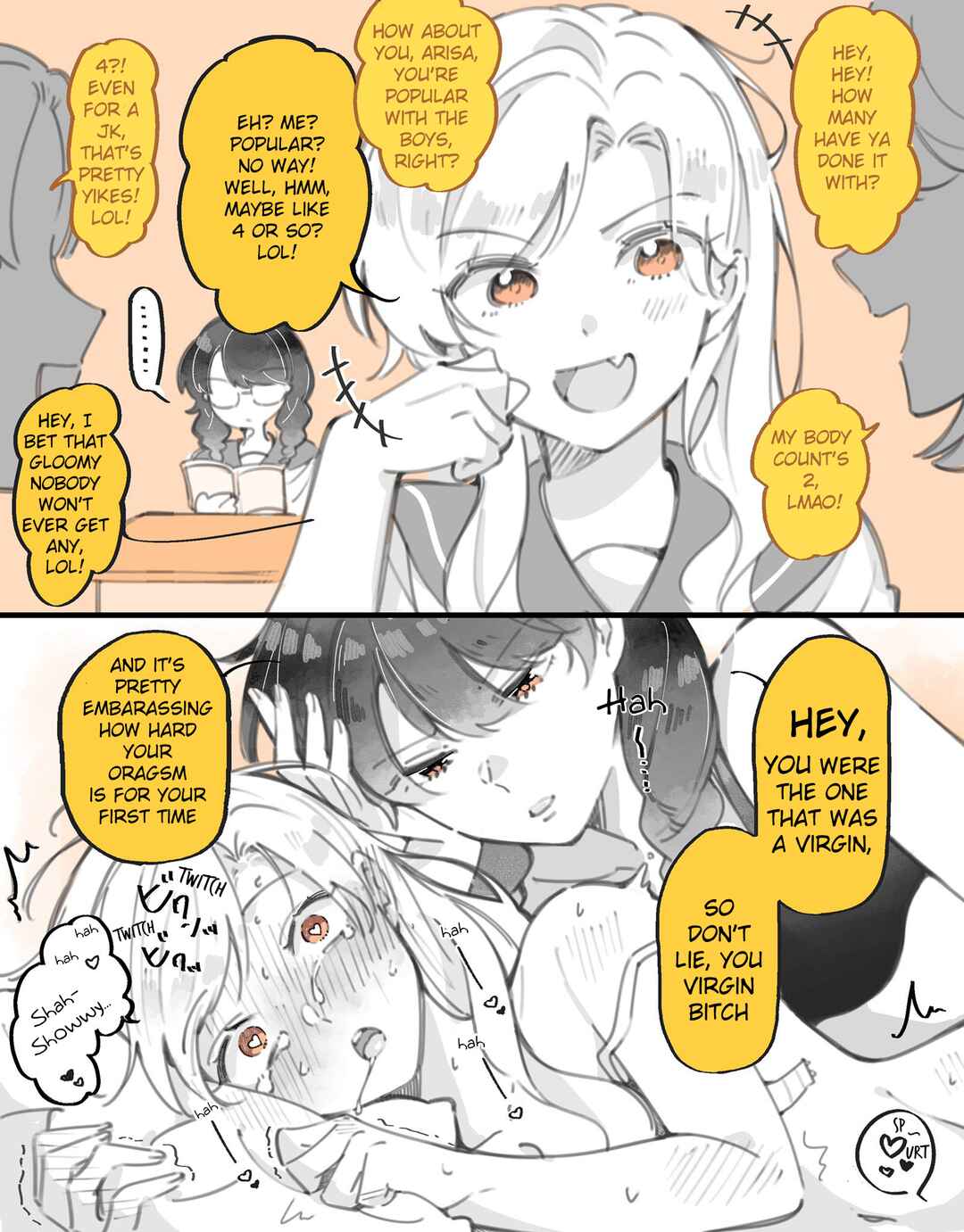 Page 1 Chapter 2 Yuri between a Masochist and a Sadist Whos Bad with Just Words