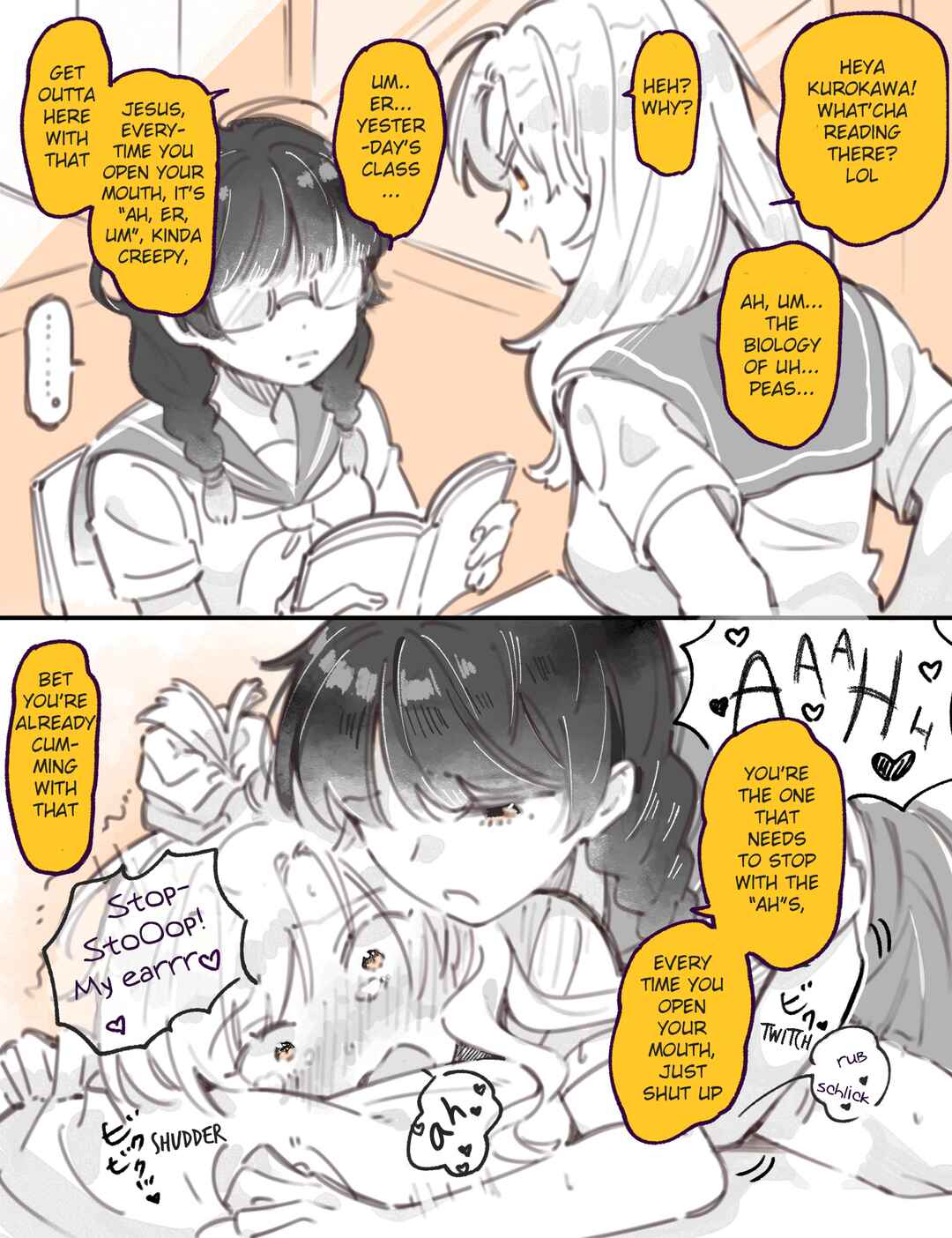 Page 1 Chapter 1 Yuri between a Masochist and a Sadist Whos Bad with Just Words