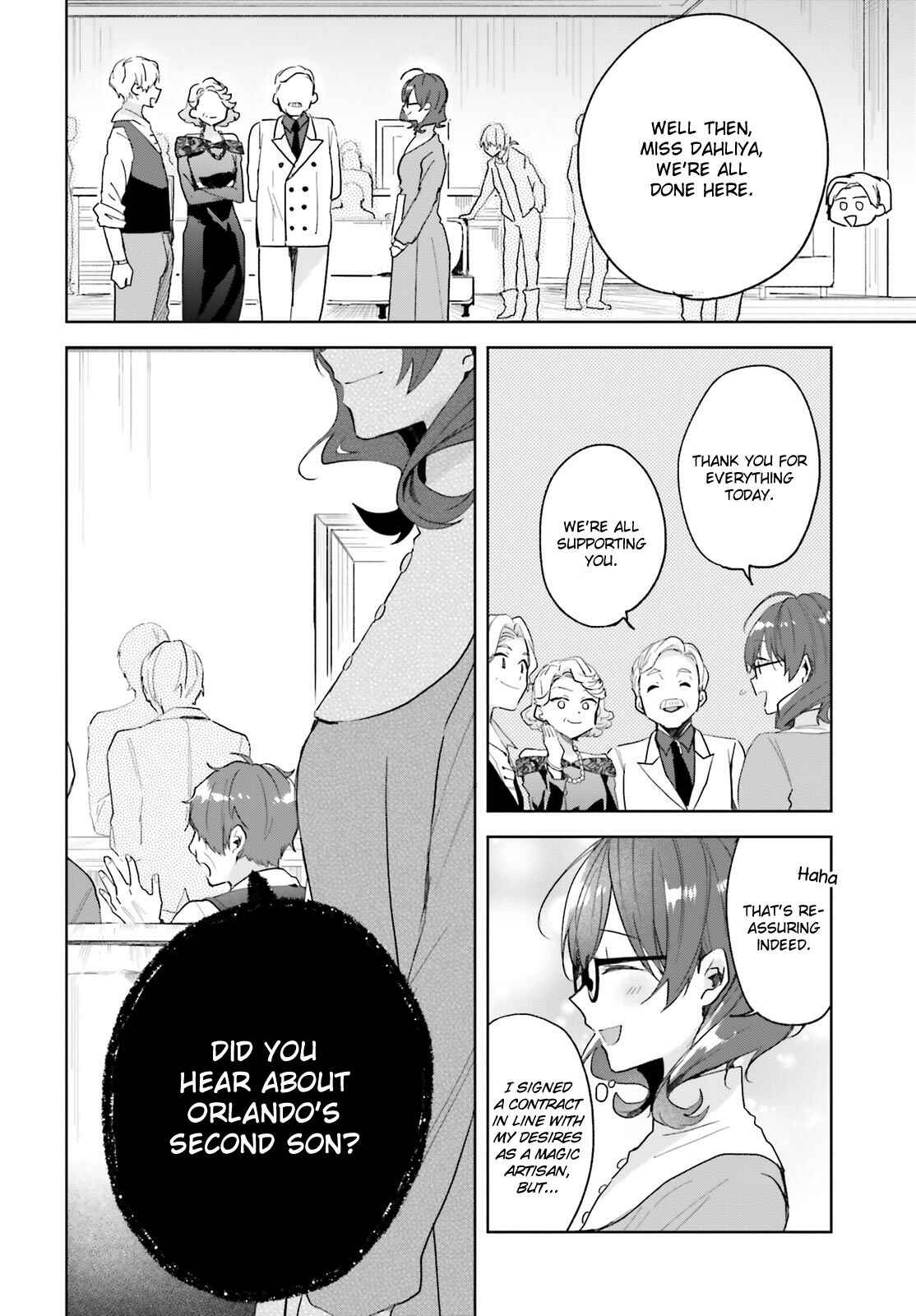 Page 13 Chapter 4 Madougushi Dahliya wa Utsumukanai: Kyou Kara Jiyuu na Shokunin Life