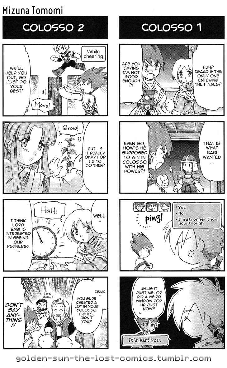Page 6 Chapter 10 Golden Sun 4-koma Gag Battle