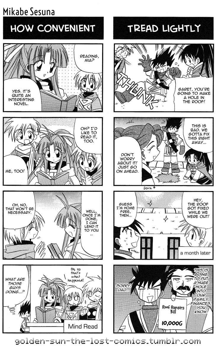 Page 2 Chapter 5 Golden Sun 4-koma Gag Battle