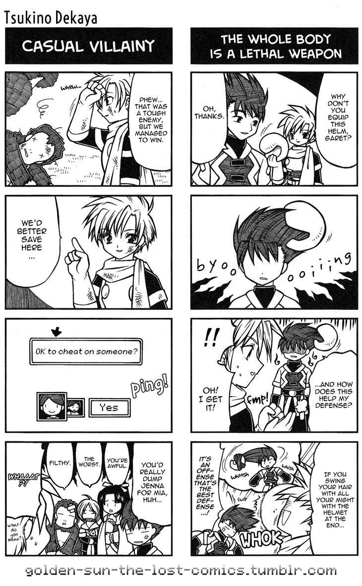 Page 4 Chapter 12 Golden Sun 4-koma Gag Battle