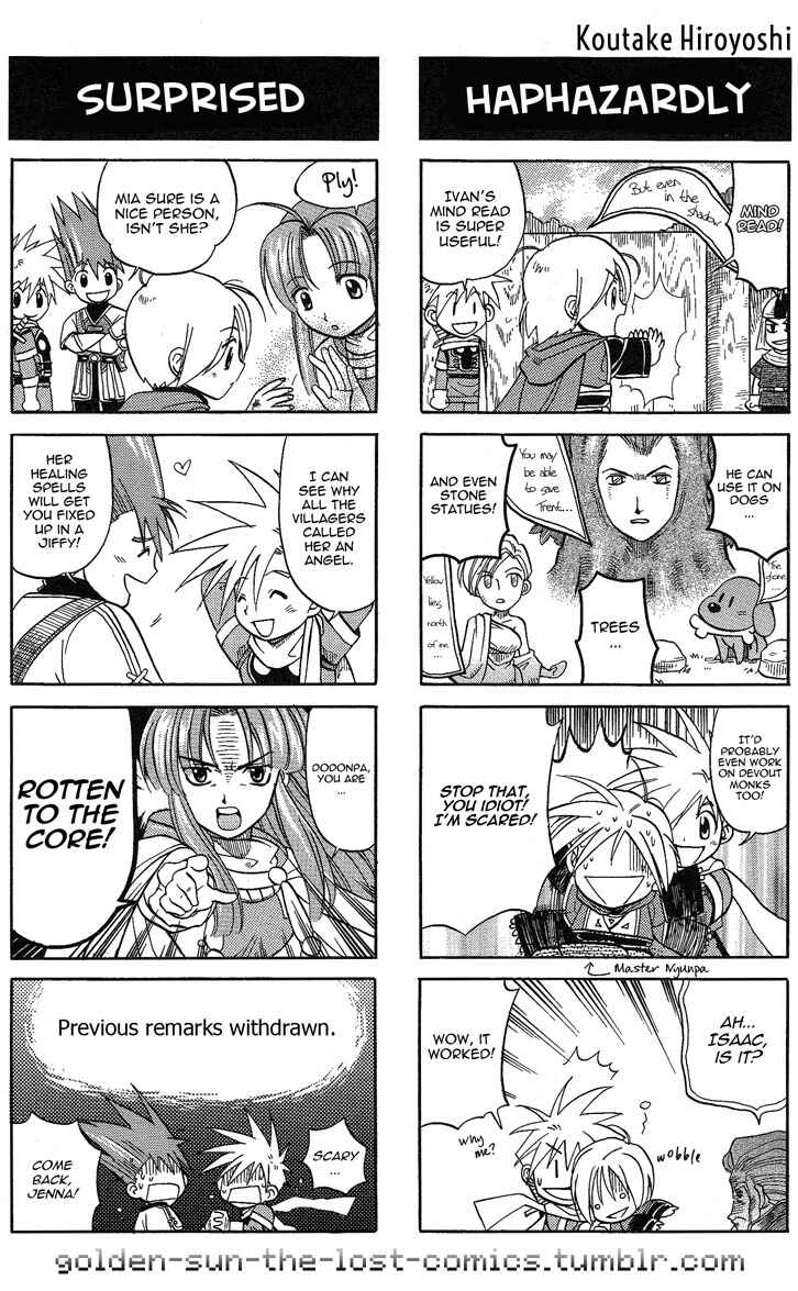 Page 3 Chapter 3 Golden Sun 4-koma Gag Battle