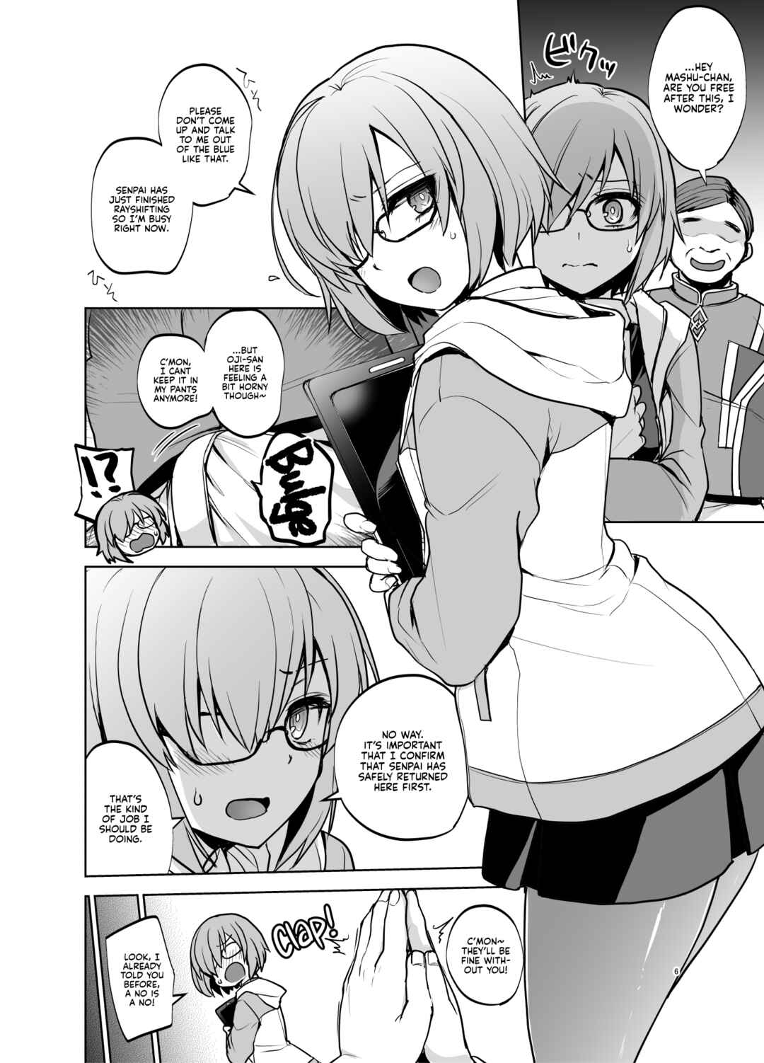 Page 5 Chapter Unknown_42a8 Fate/Grand Order - Mashu Must Deal With This Pushy N Lusty Oji-san Back at Chaldea Whenever Senpai is Busy Rayshifting! (Doujinshi)