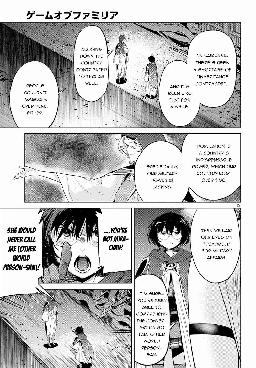 Page 27 Chapter 24 Game of Familia: Kazoku Senki