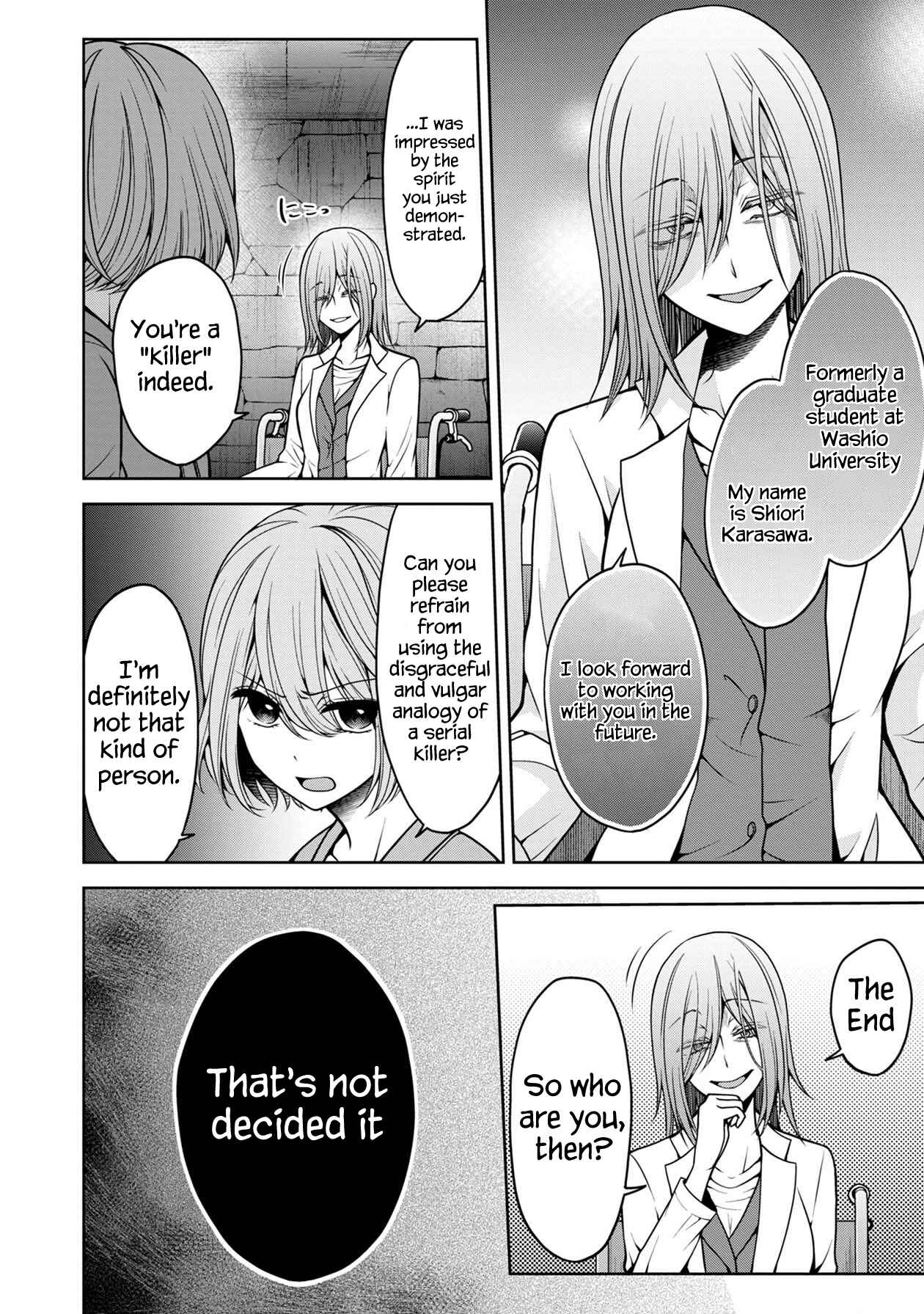 Page 30 Chapter 15 Namae no nai Kaibutsu - Kumo to Shoujo to Ryoki Satsujin