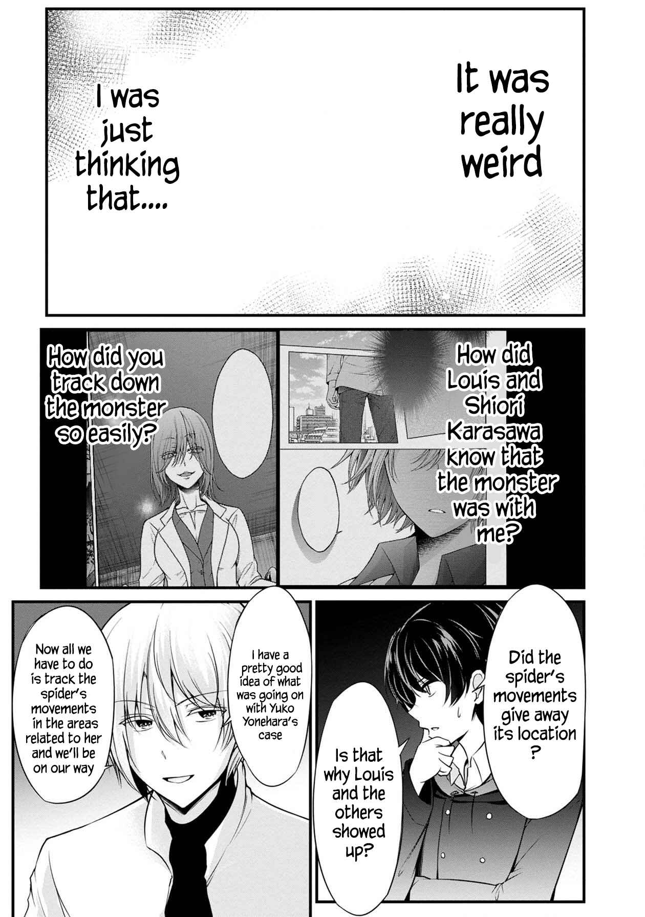 Page 23 Chapter 28 Namae no nai Kaibutsu - Kumo to Shoujo to Ryoki Satsujin