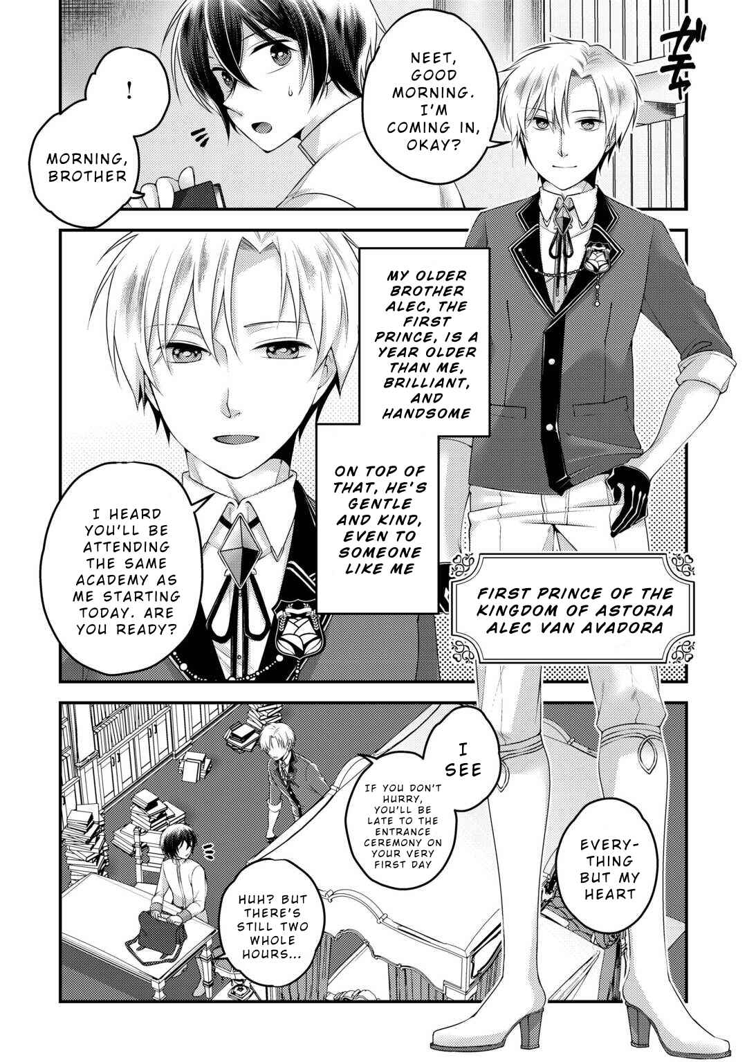 Page 10 Chapter 1 Tensai Dai Ni Ouji wa Hikikomori Tai: Koku Kaishi no Mujikaku Musou