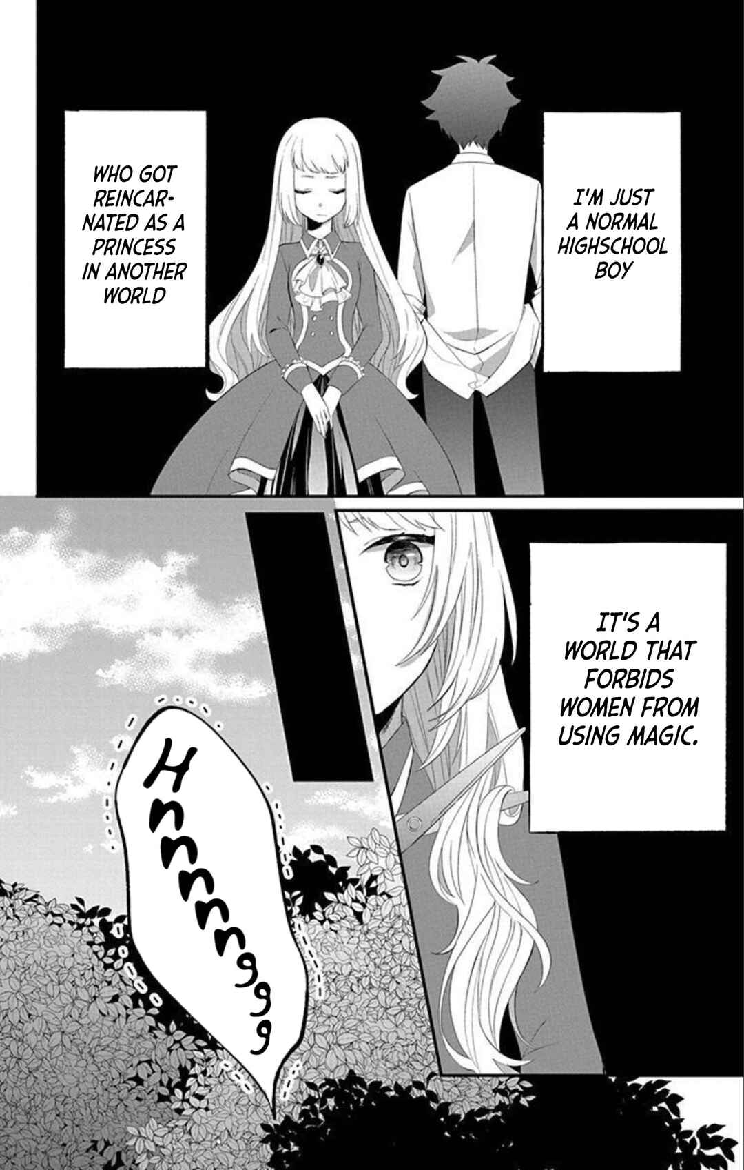 Page 1 Chapter 2 Tensei Shitara Hime Datta node Dansou Joshi Kiwamete Saikyou Mahou Tsukai Mezasuwa
