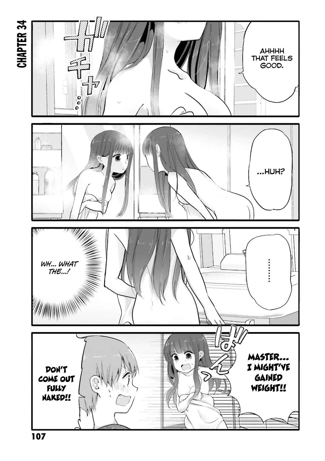 Page 1 Chapter 34 Uchi no Hentai Maid ni Osowareteru