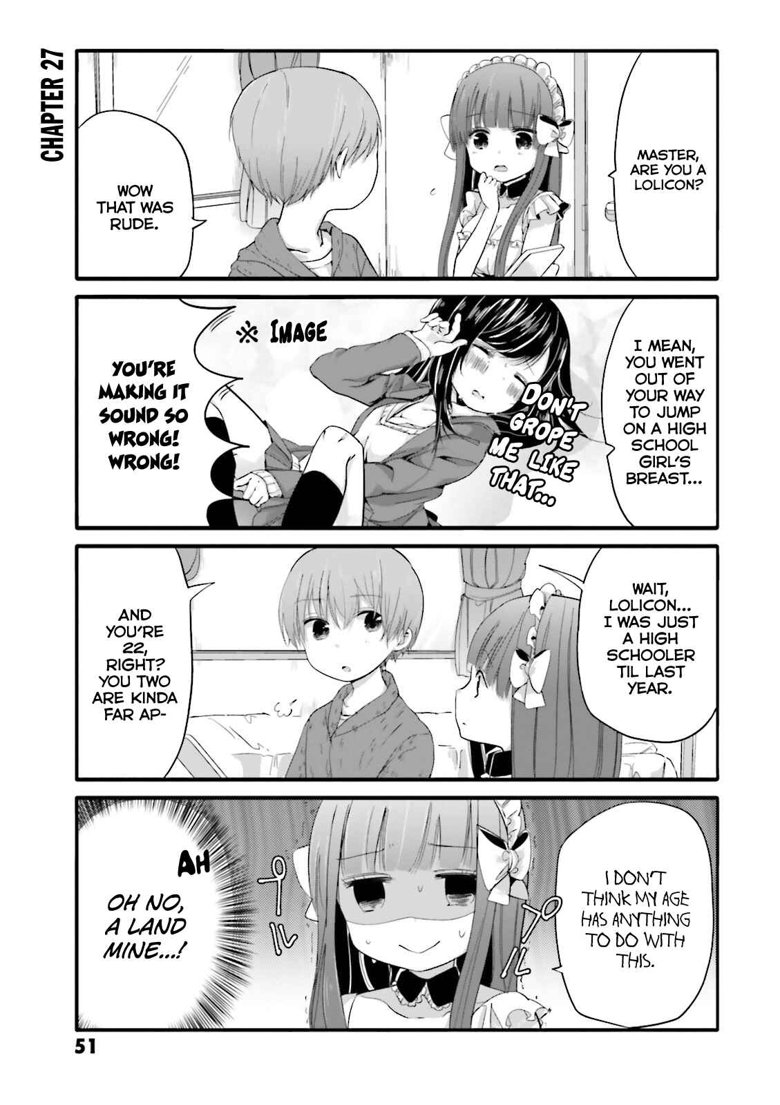 Page 1 Chapter 27 Uchi no Hentai Maid ni Osowareteru