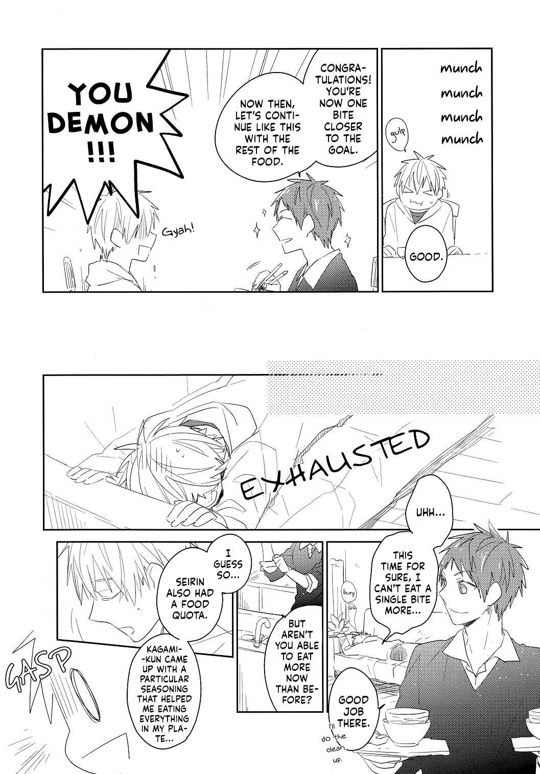Page 14 Chapter Unknown_9206 Kuroko no Basket - Itadakimasu. & Gochisousama. (Doujinshi)