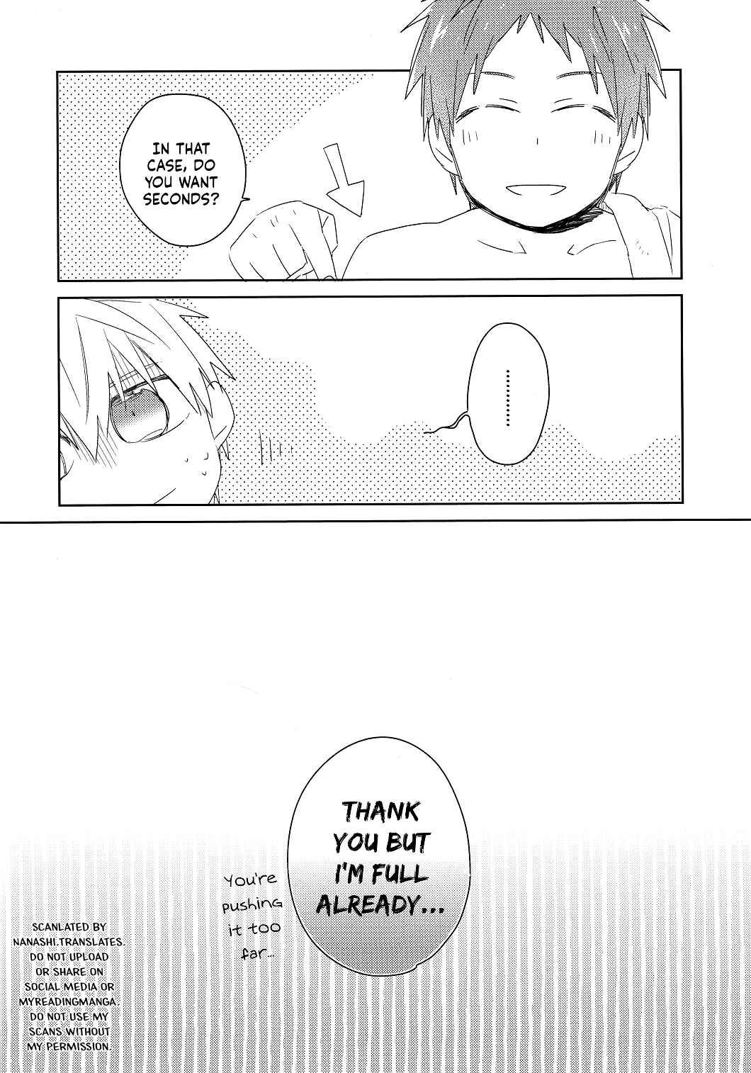 Page 22 Chapter Unknown_9206 Kuroko no Basket - Itadakimasu. & Gochisousama. (Doujinshi)