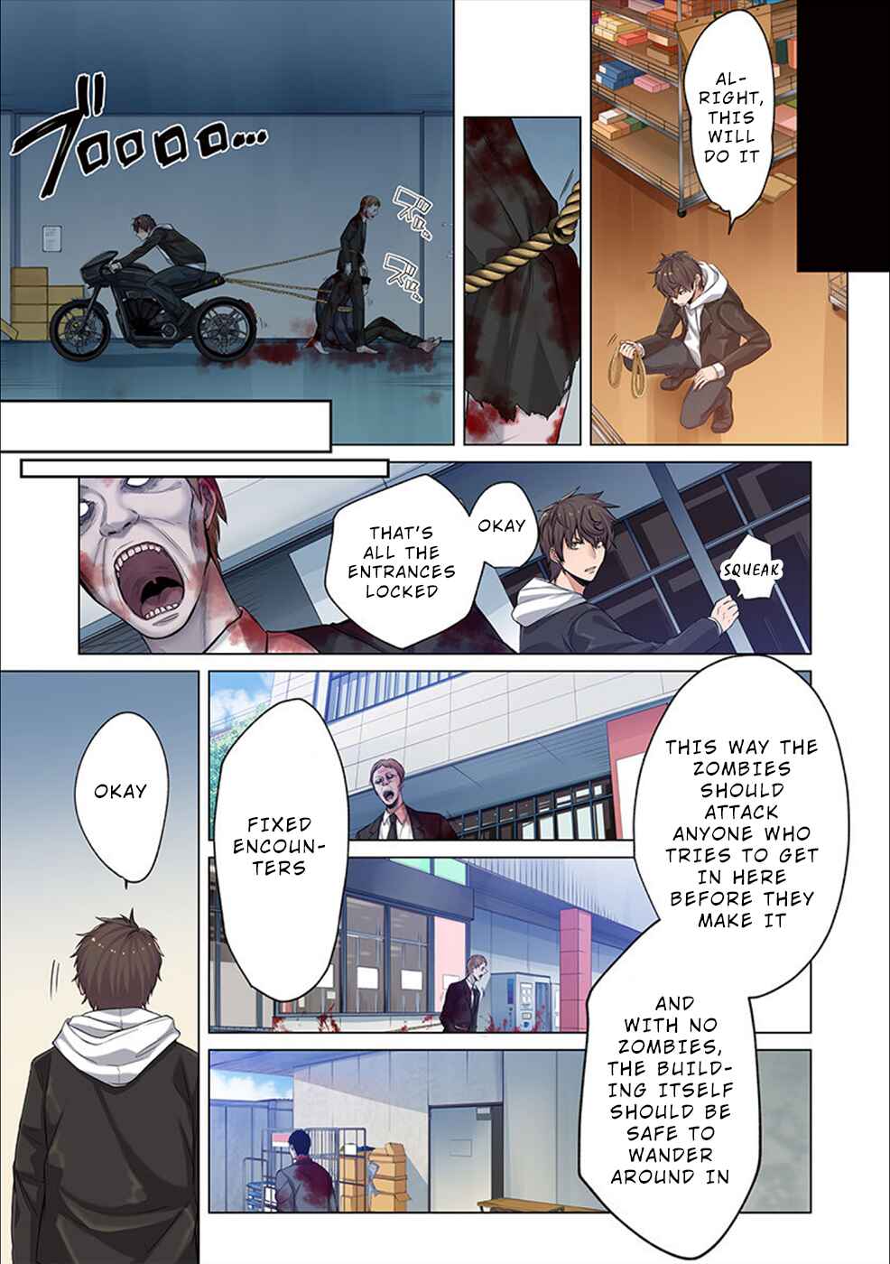 Page 4 Chapter 4 Zombie no Afureta Sekai Ore Dake ga Osowarenai