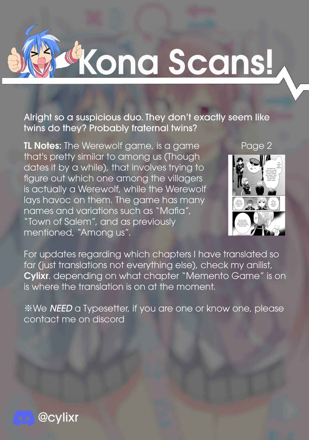 Page 21 Chapter 13 Memento Game