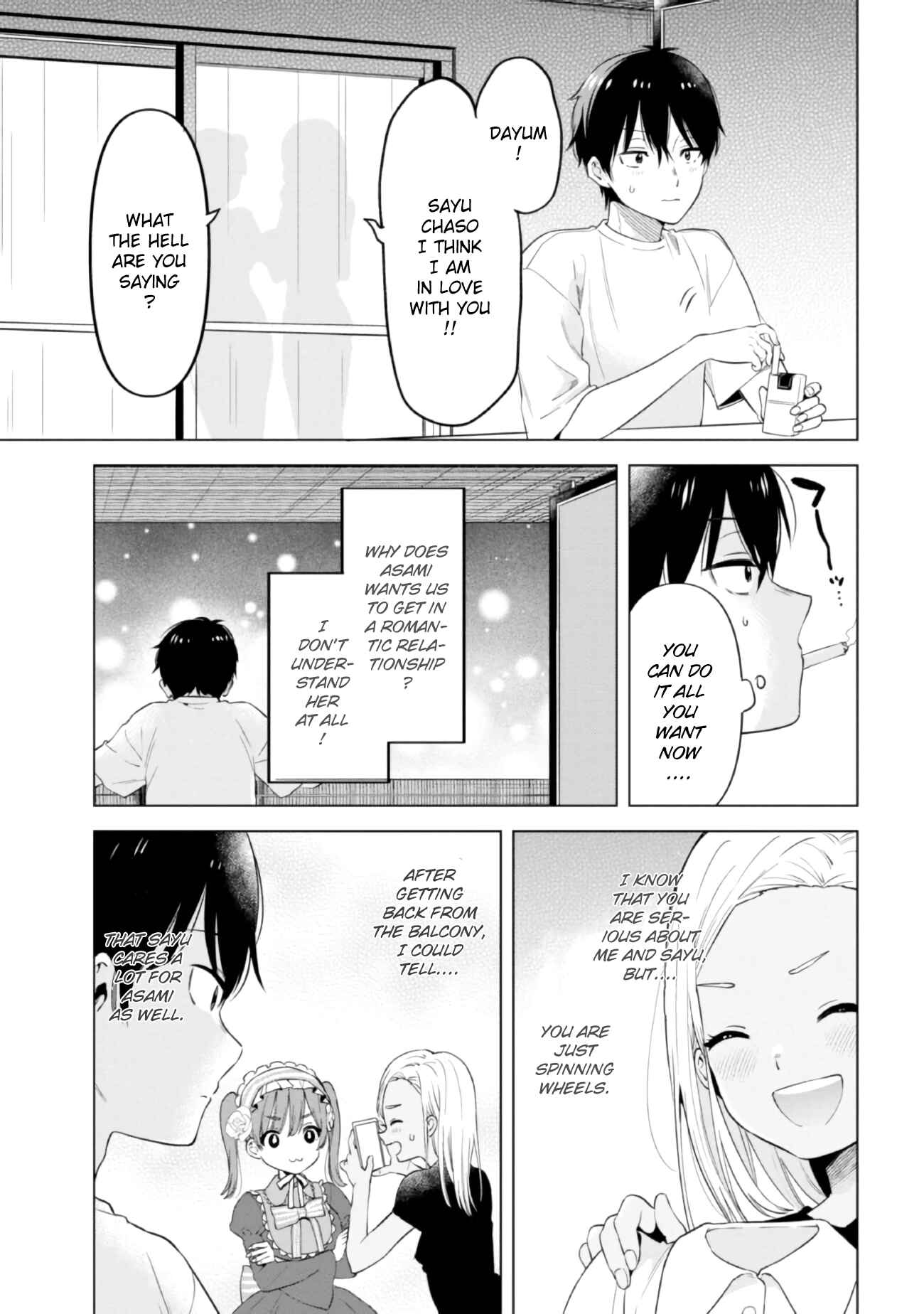 Page 35 Chapter 17 Hige wo Soru. Soshite Joshi Kousei wo Hirou. Each Stories