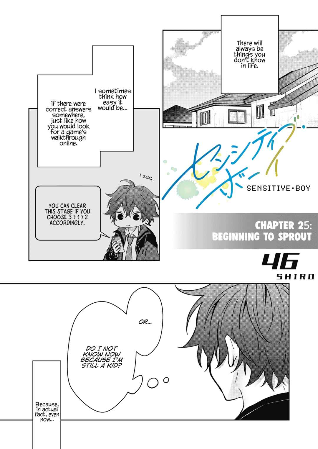Page 1 Chapter 25 Sensitive Boy