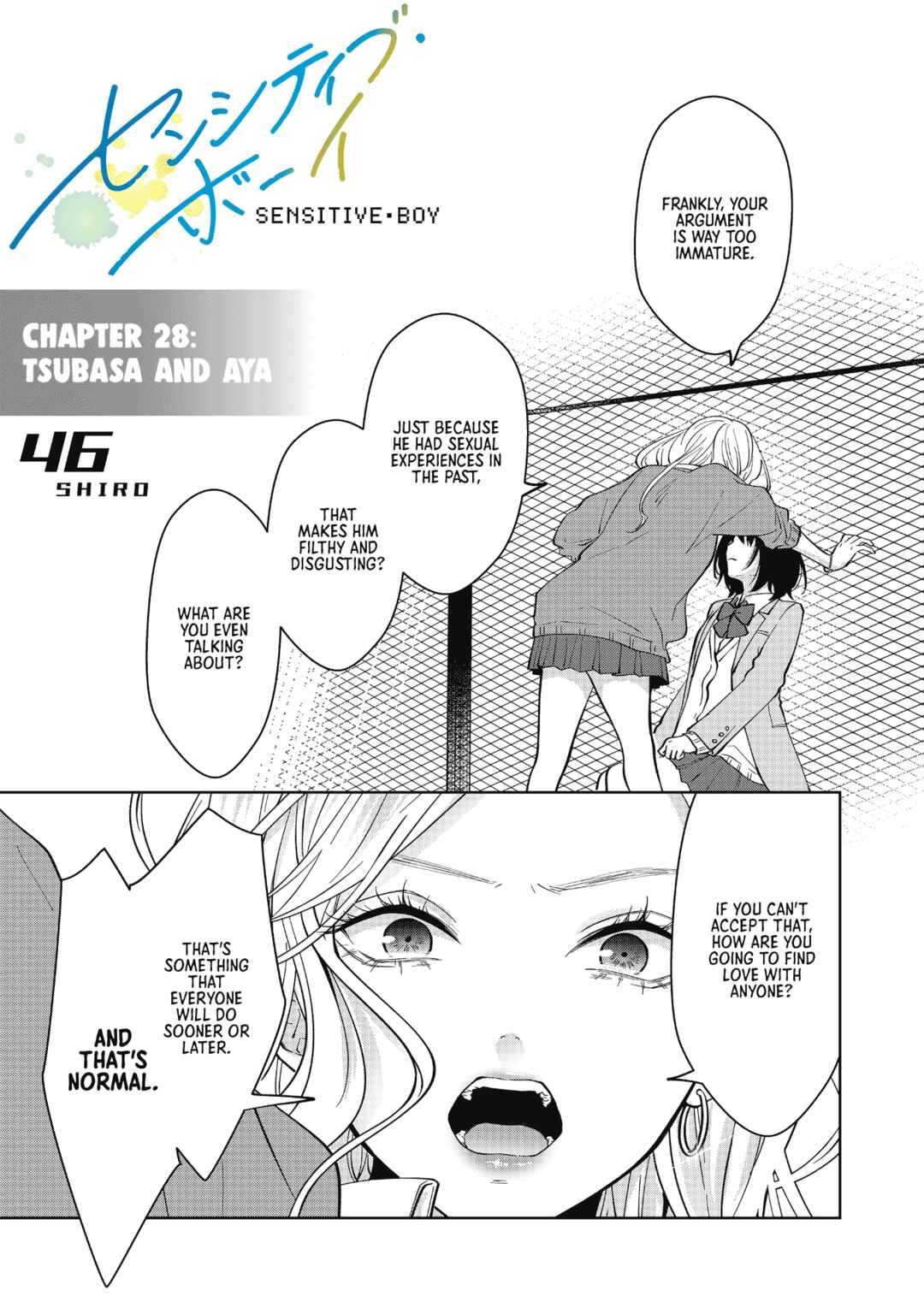 Page 1 Chapter 28 Sensitive Boy