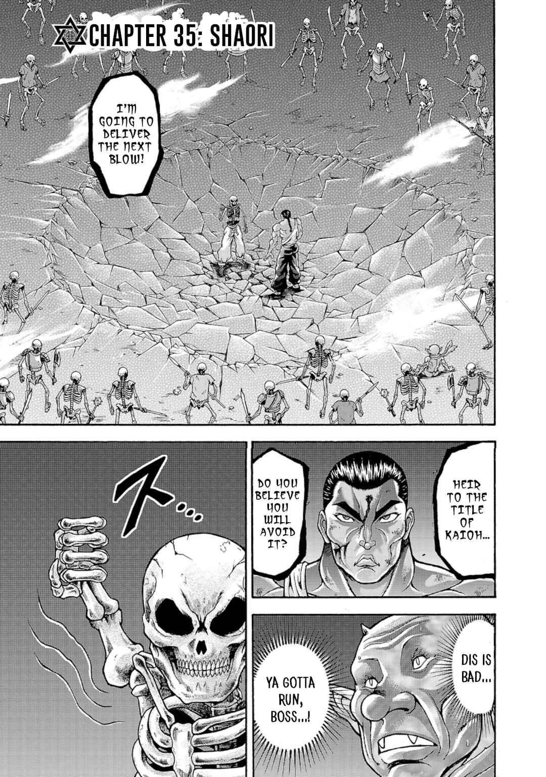 Page 1 Chapter 35 Baki Gaiden - Retsu Kaiou wa Isekai Tensei Shitemo Ikkou ni Kamawan