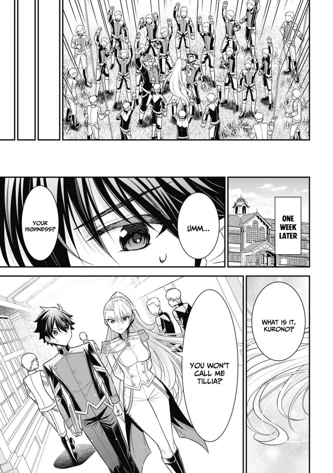 Page 25 Chapter 3.2 Kuro no Senki II - Isekai Teni Shita Boku ga Saikyou na no wa Bed no Ue dake no You desu