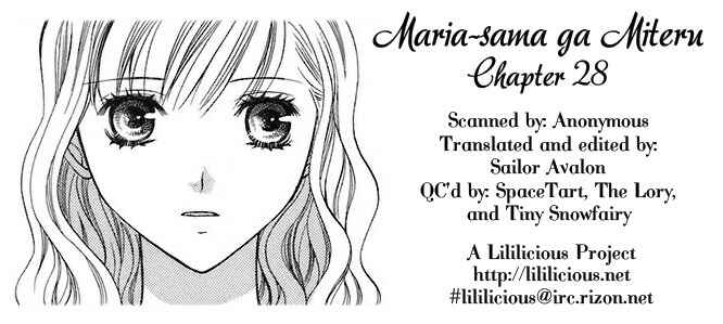 Page 1 Chapter 28 Maria-sama ga Miteru