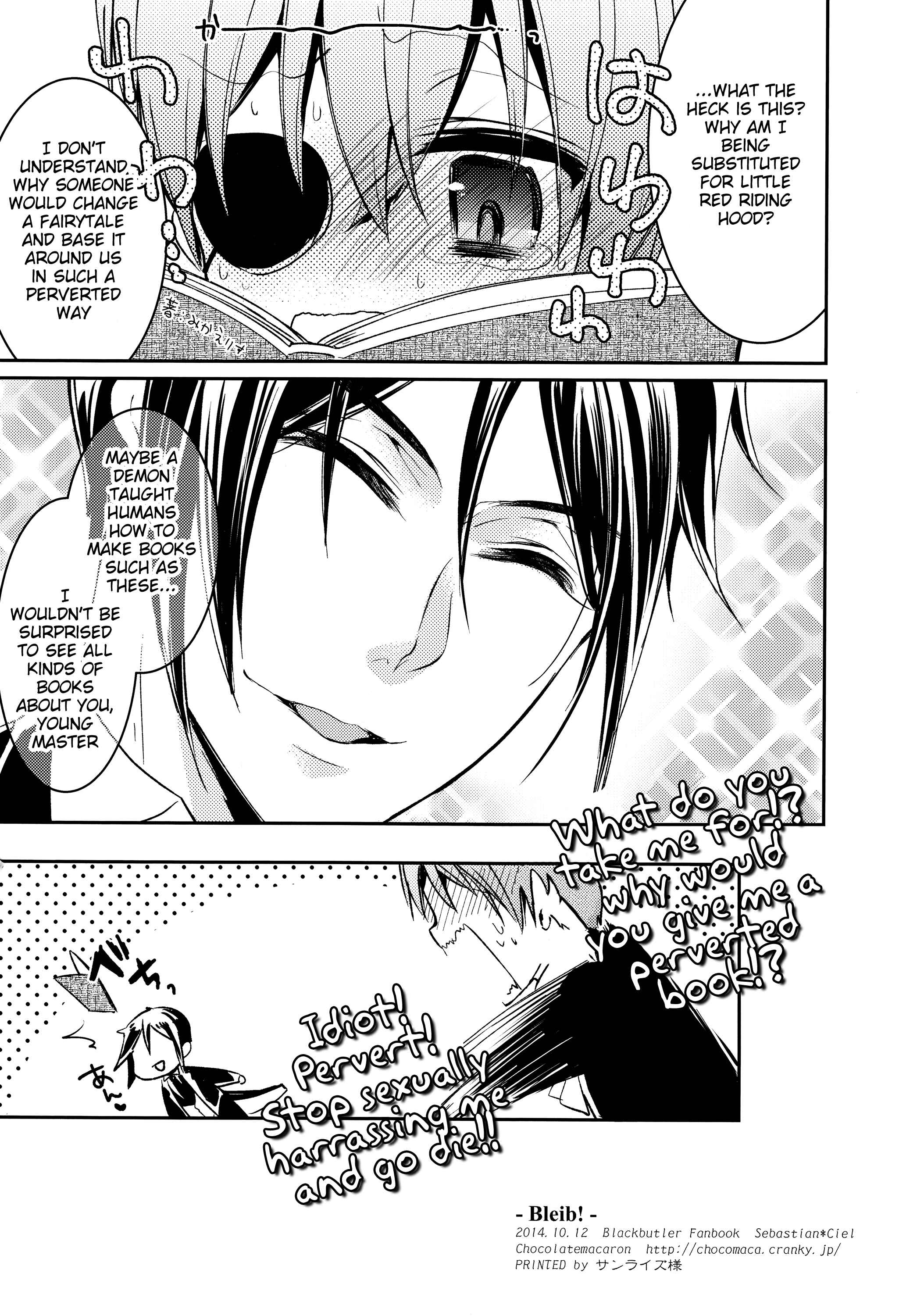Page 14 Chapter Unknown_ec0a Black Butler - Bleib! (Doujinshi)