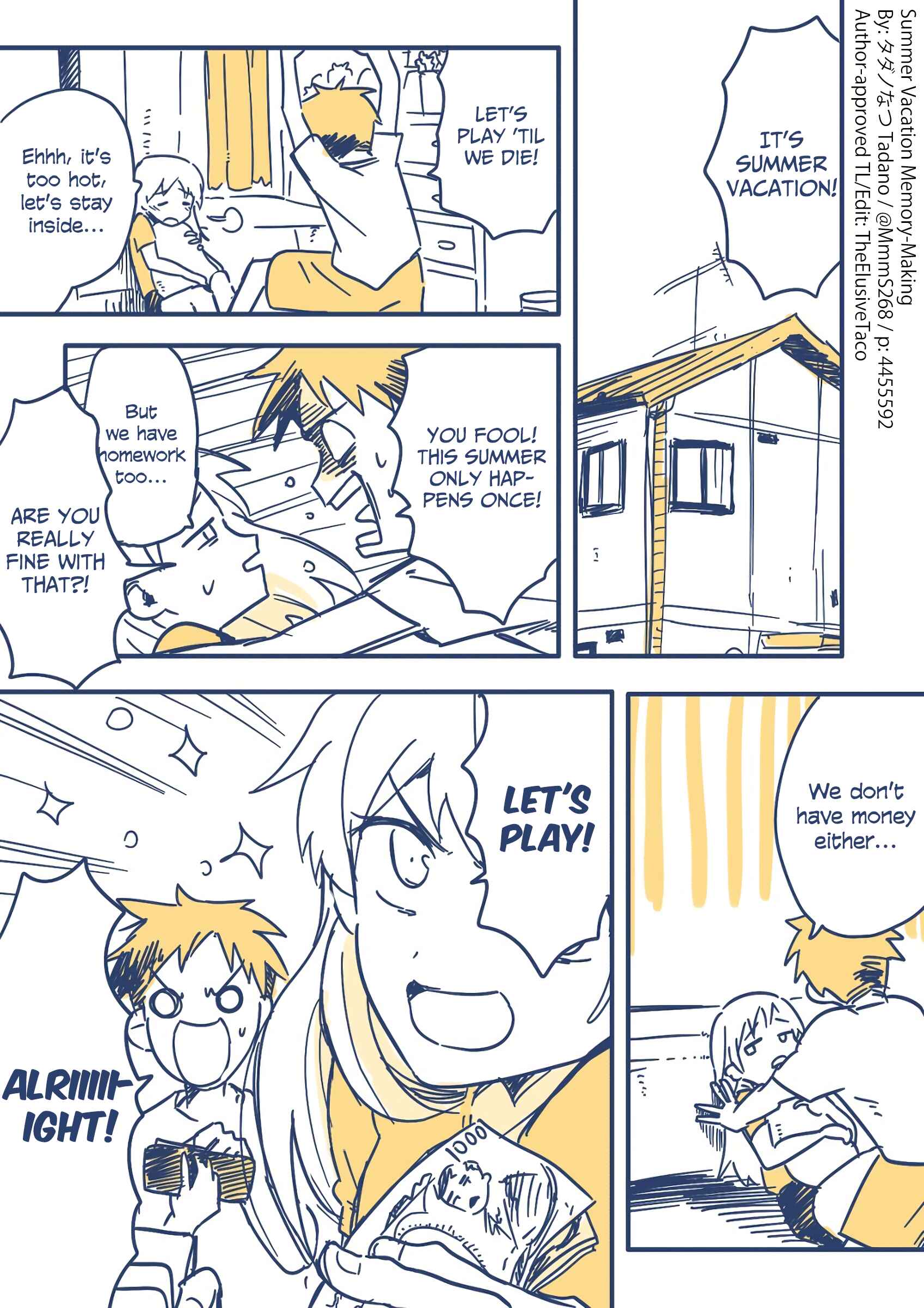 Page 1 Chapter Unknown_376b Natsuyasumi no Omoide Tsukuri