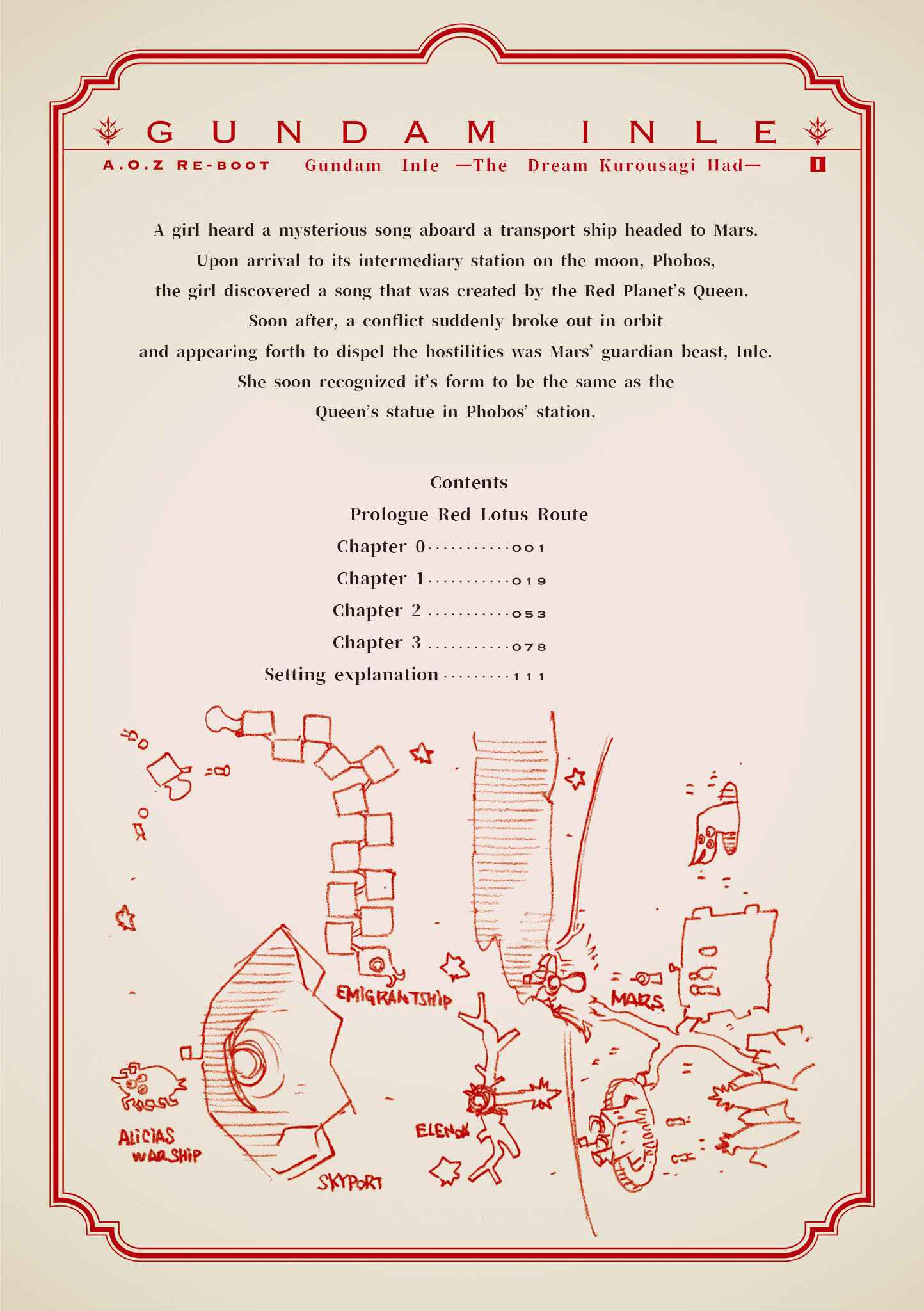 Page 3 Chapter 0 Advance of Zeta Re-Boot: Gundam Inle - Black Rabbit Had a Dream