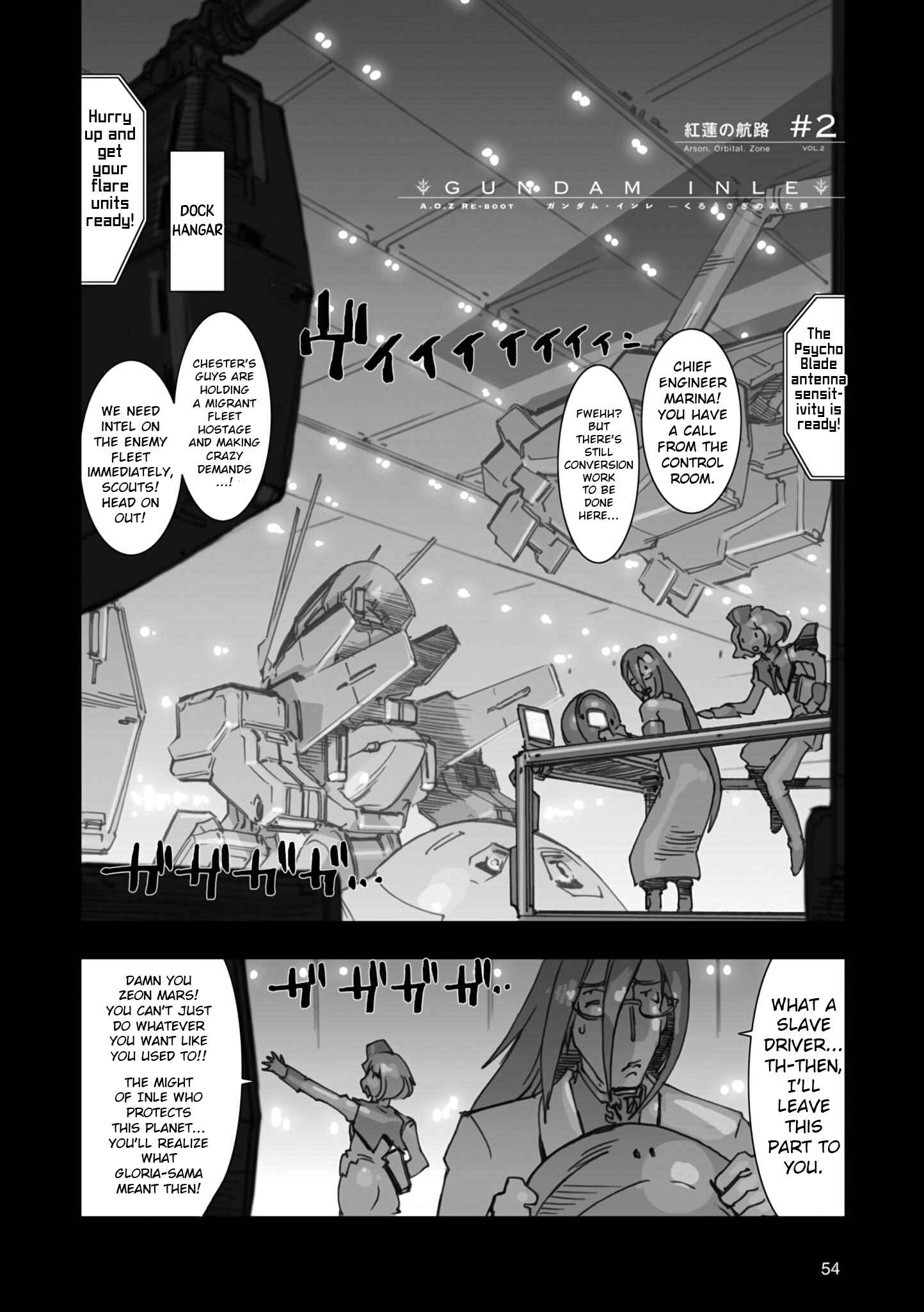 Page 1 Chapter 2 Advance of Zeta Re-Boot: Gundam Inle - Black Rabbit Had a Dream