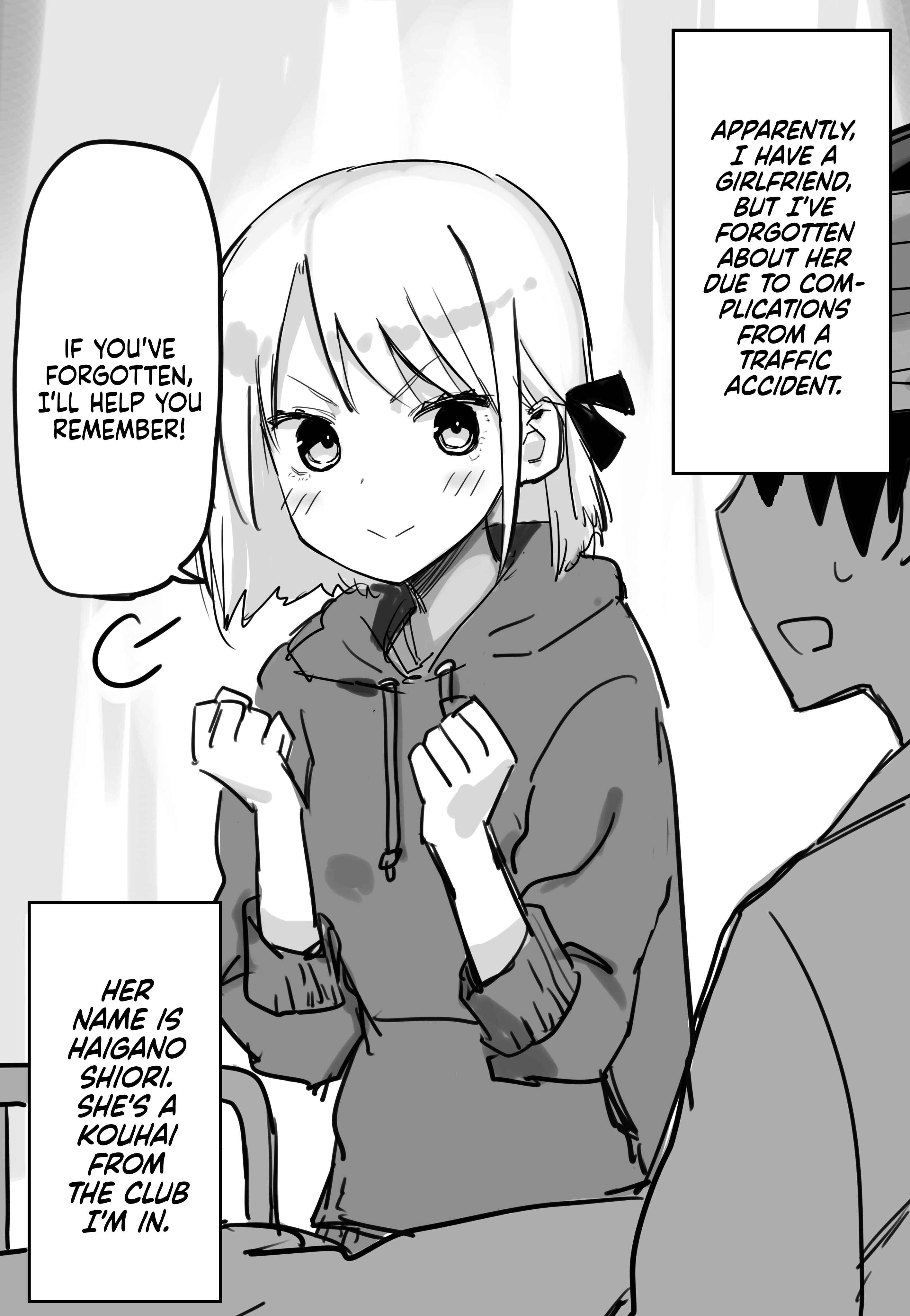 Page 1 Chapter 1 Kioku Soushitsu ni Nattara Kanojo ga Iru Hanashi