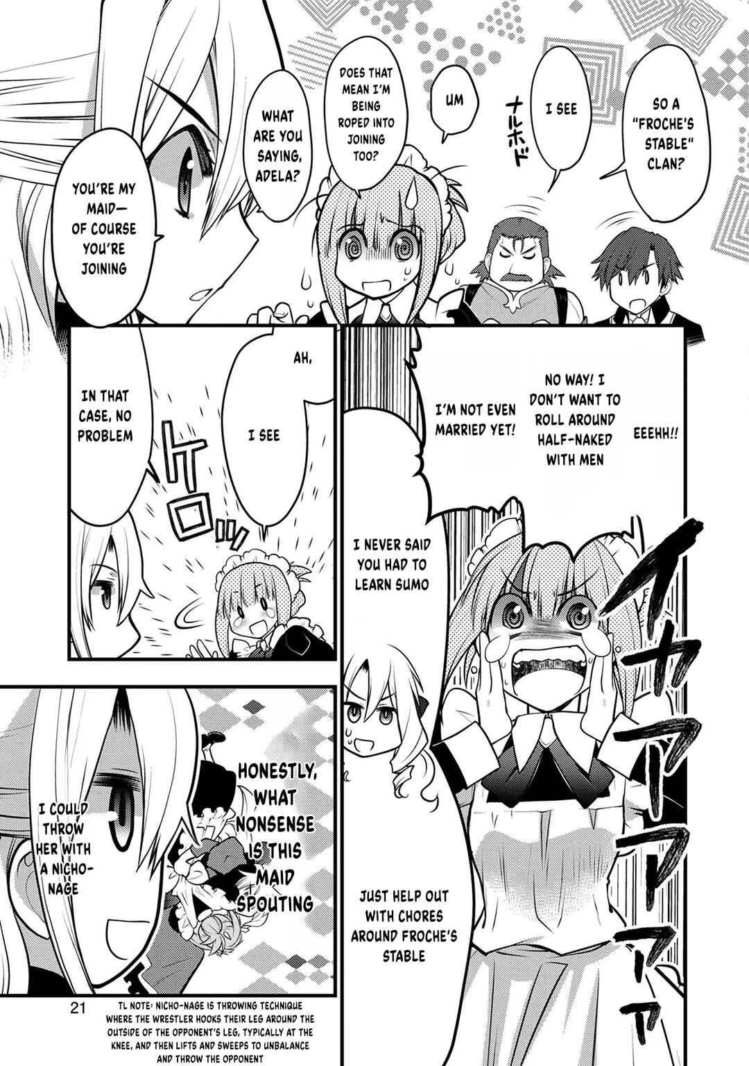 Page 24 Chapter 5 Oozumou Reijou ~Seijo ni Hirateuchi wo Kuratta Shunkan Sumou Budatta Zense wo Omoidashita Akuyaku Reijou no Watashi wa sute Neko Ouji ni Chanko wo Furumaitai Haadosukoidosukoi~