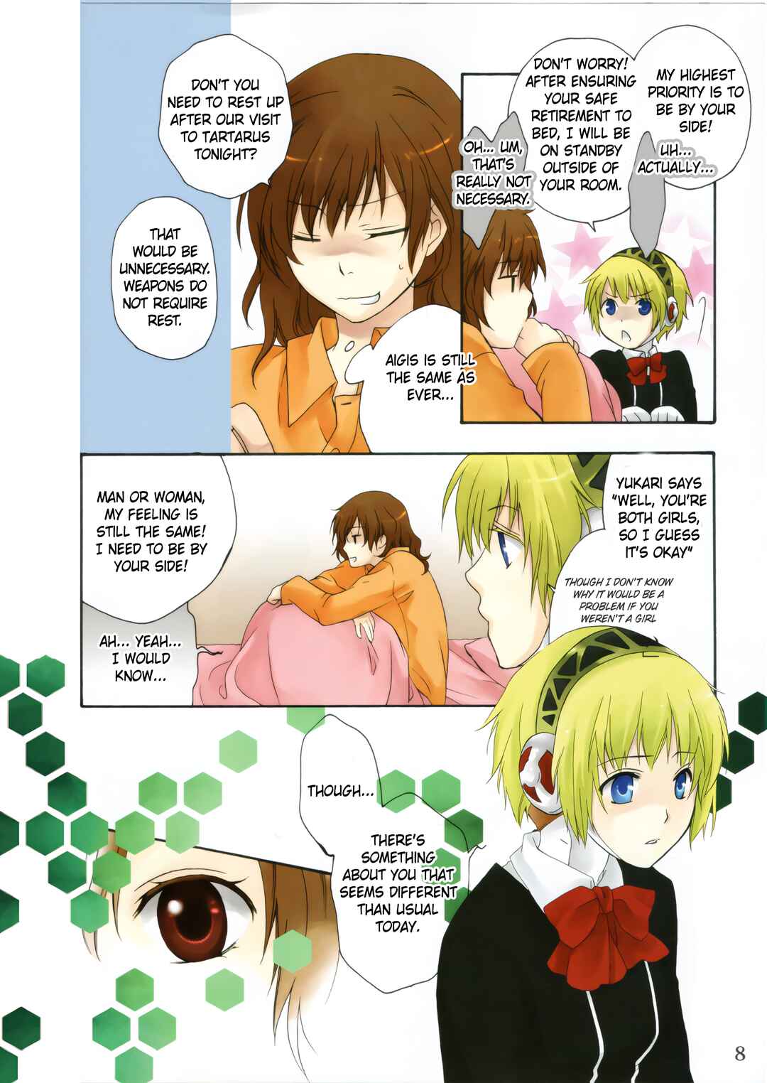 Page 8 Chapter Unknown_6b3d Persona 3 Portable Official Fanbook: Special Comic「Youth Without Youth. ~Kochou no Yume~」