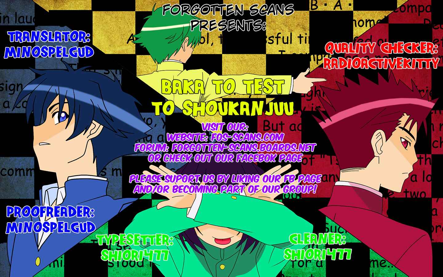 Page 1 Chapter 26 Baka to Test to Shoukanjuu